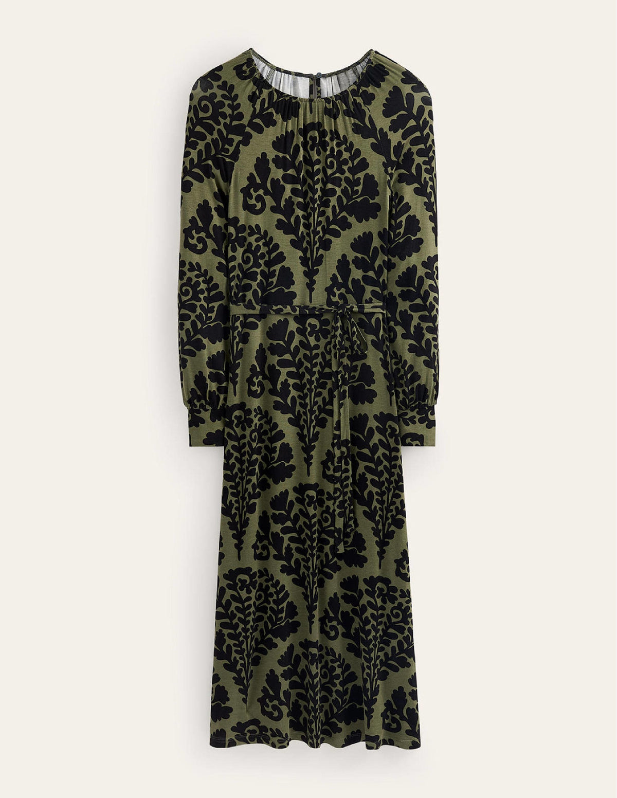 Placement Print Maxi Dress-Spruce, Blossomy - Image 7