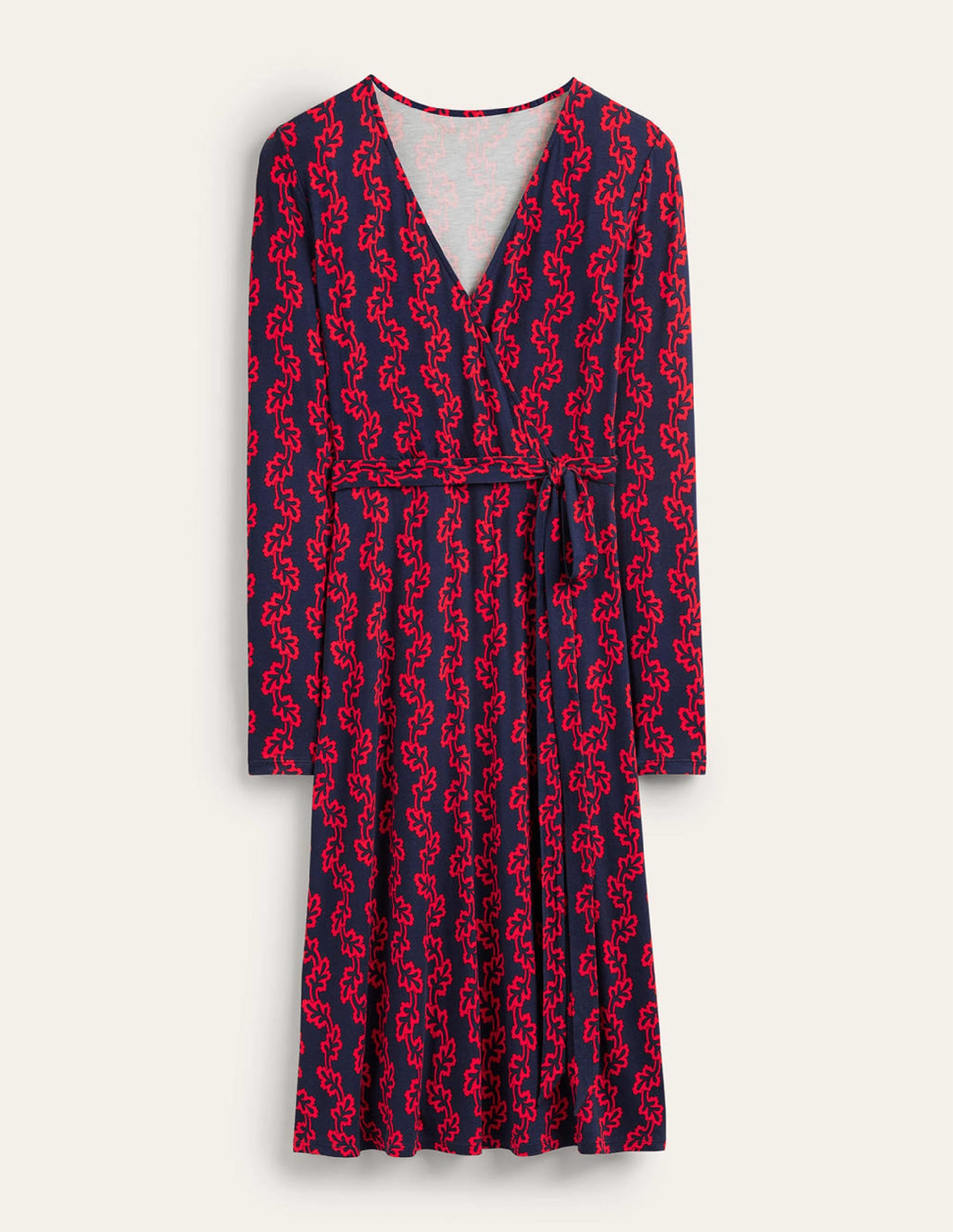 Nina Jersey Midi Dress-French Navy, Abstract Terrace - Image 6