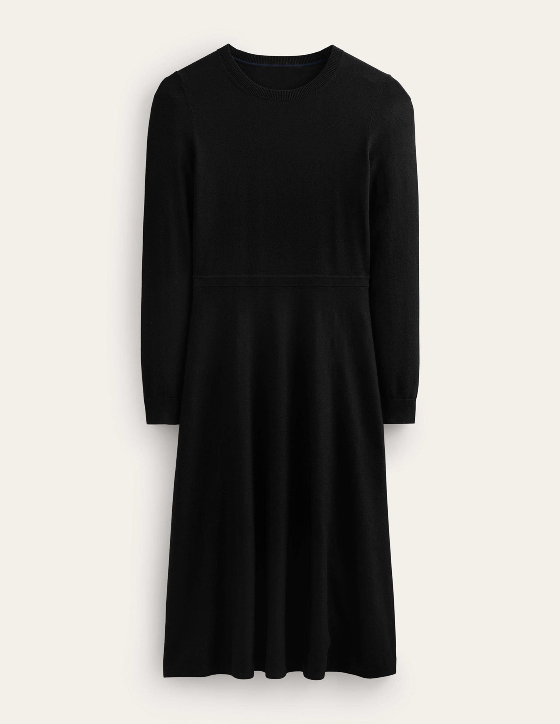 Maria Knitted Midi Dress-Black-5