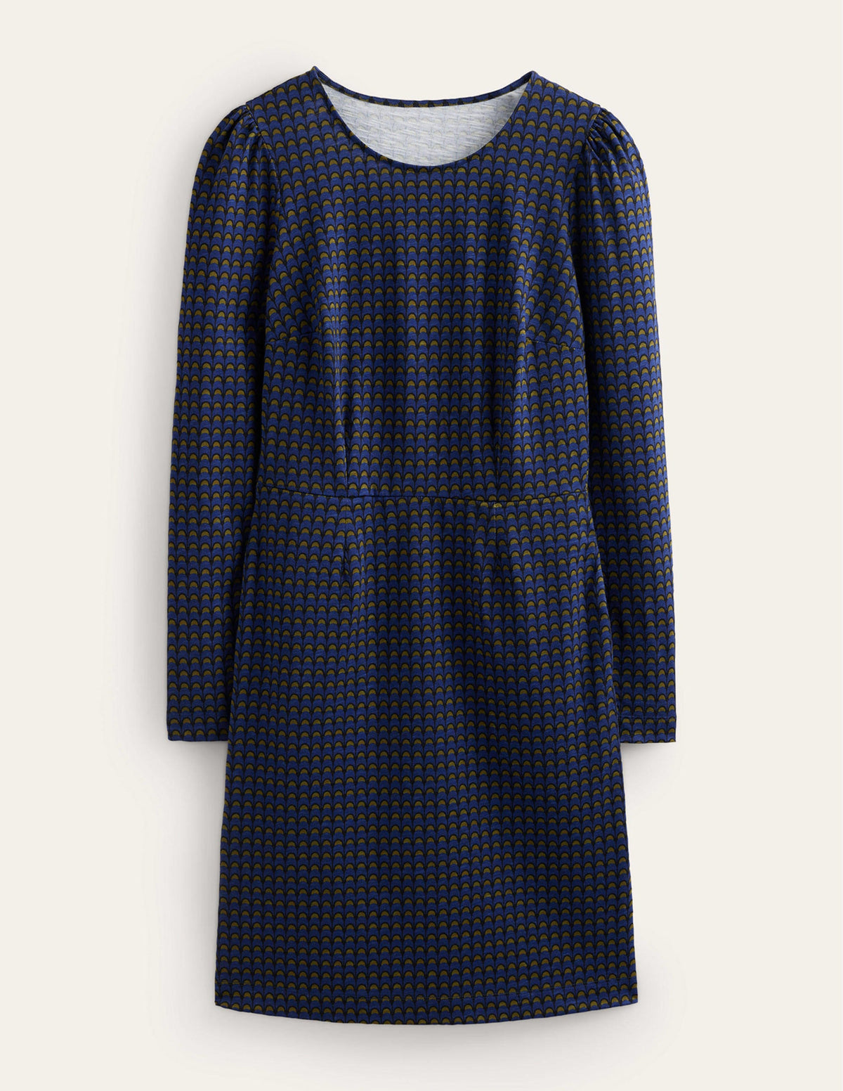 Penelope Jersey Dress-Sapphire Blue, Geo Charm - Image 8