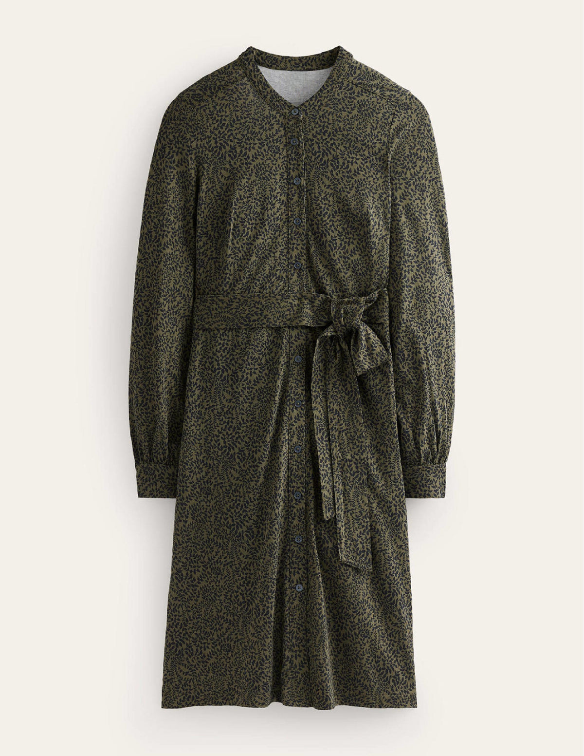 Julia Jersey Shirt Dress-Spruce, Pome Sprig - Image 7