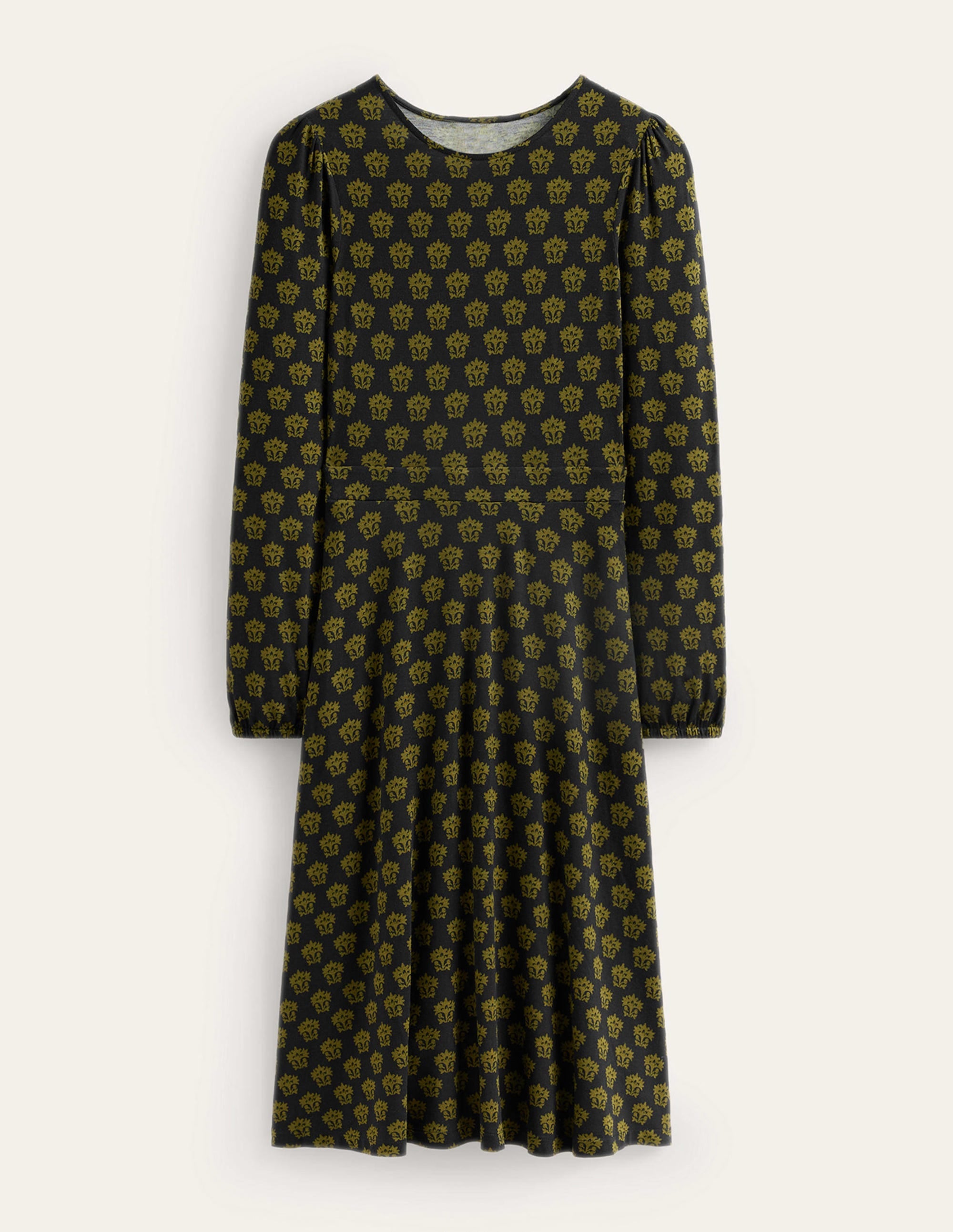 Camille Jersey Midi Dress-Black, Lily - Image 5
