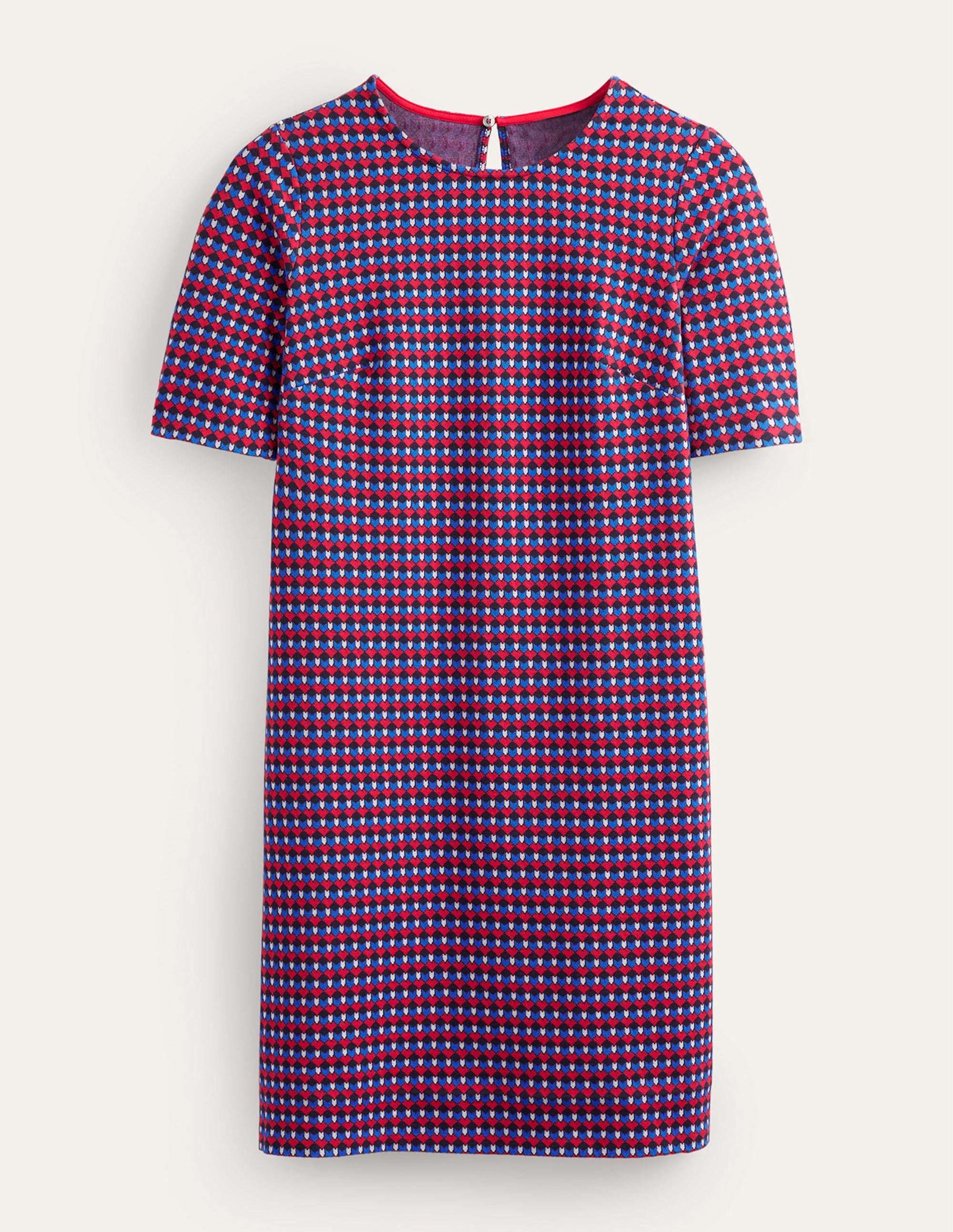 Ivy Jacquard Jersey Dress-Salsa, Terrace Geo - Image 5