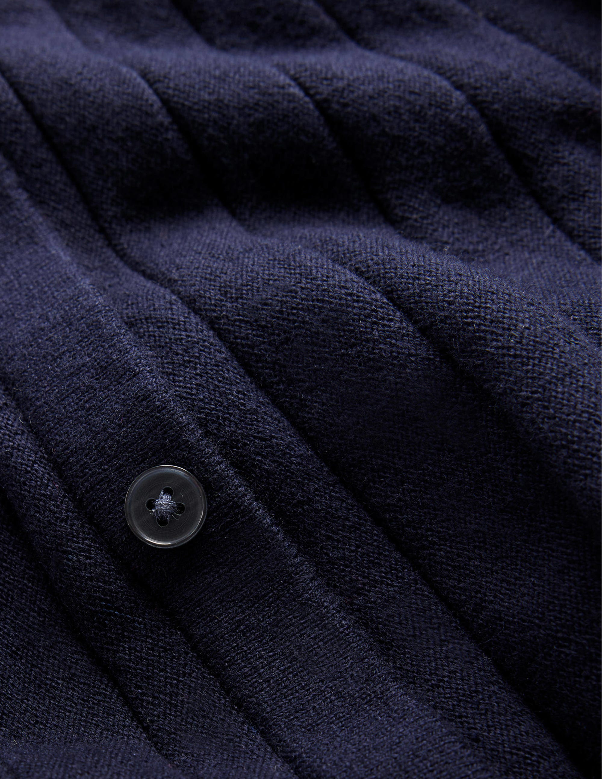 Rachel Knitted Shirt Dress-Dark Blue - Image 6