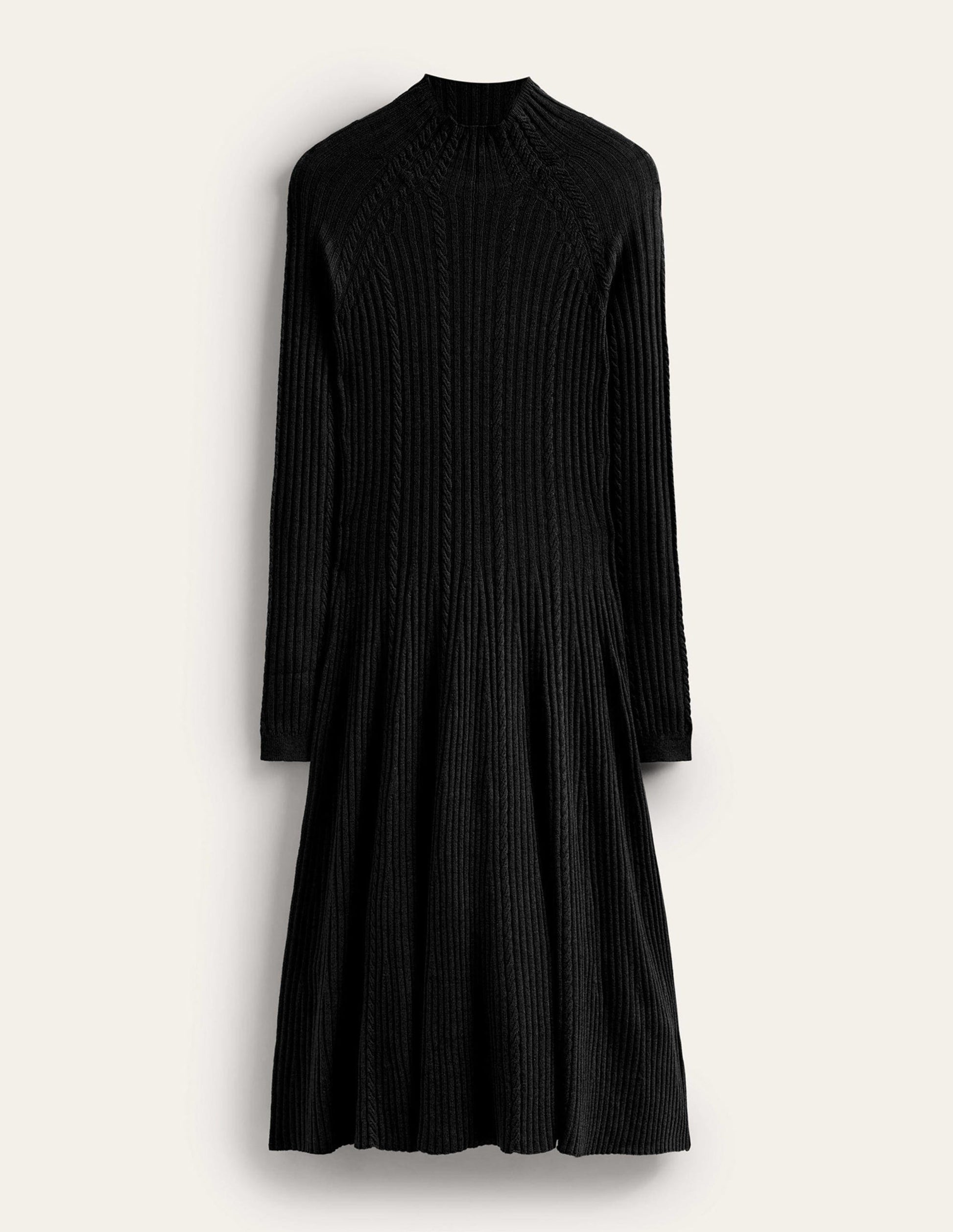Tessa Knitted Dress-Black-5