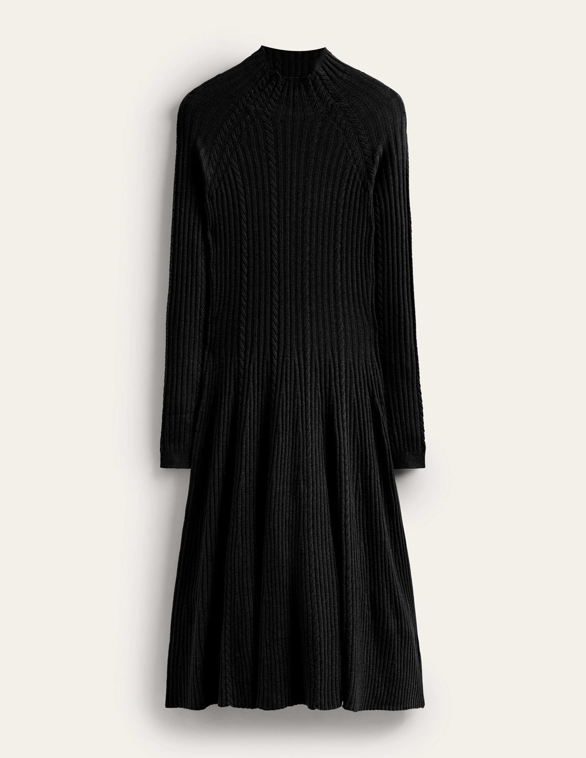 Tessa Knitted Dress-Black - Image 5