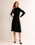 Tessa Knitted Dress-Black