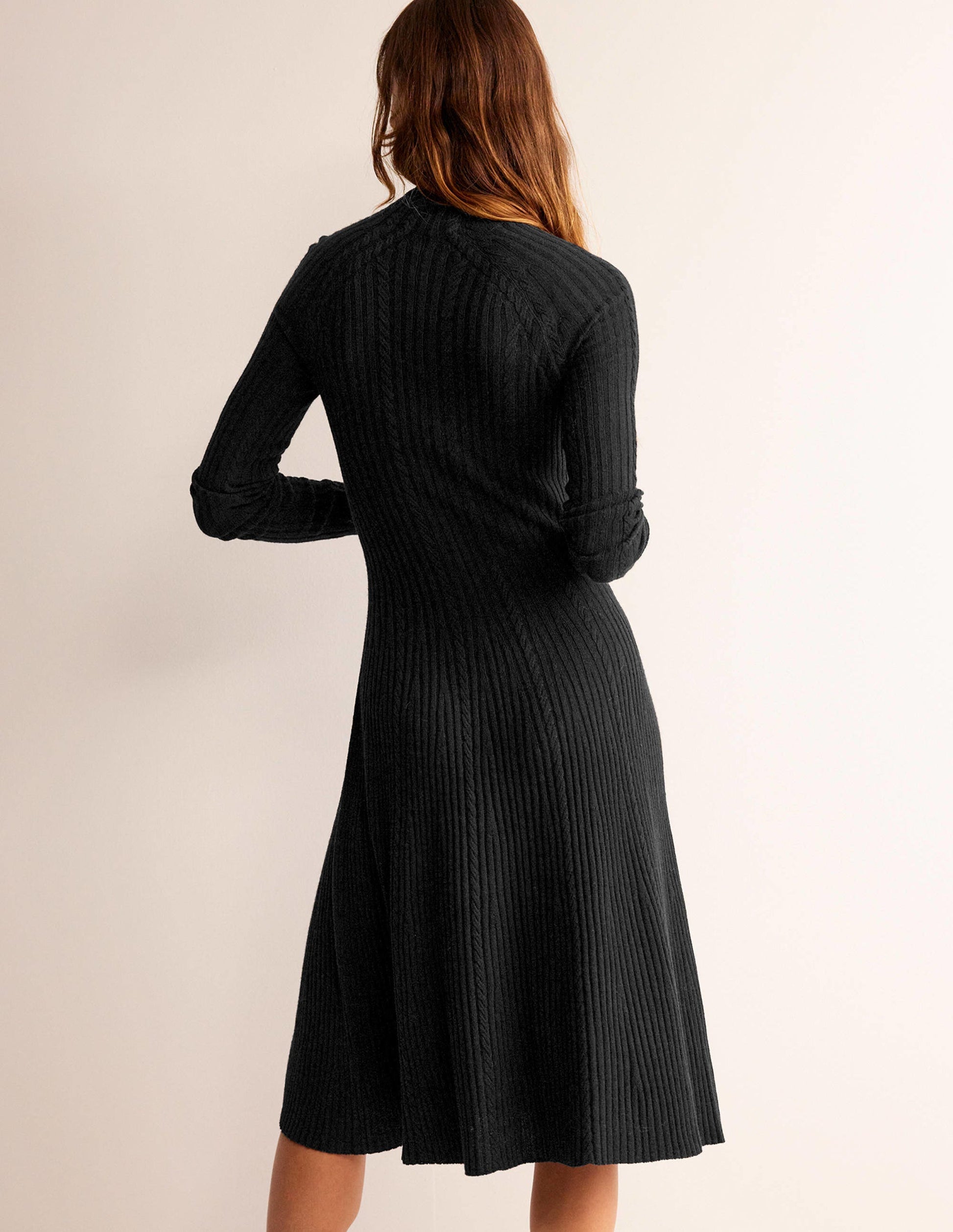 Tessa Knitted Dress-Black-3