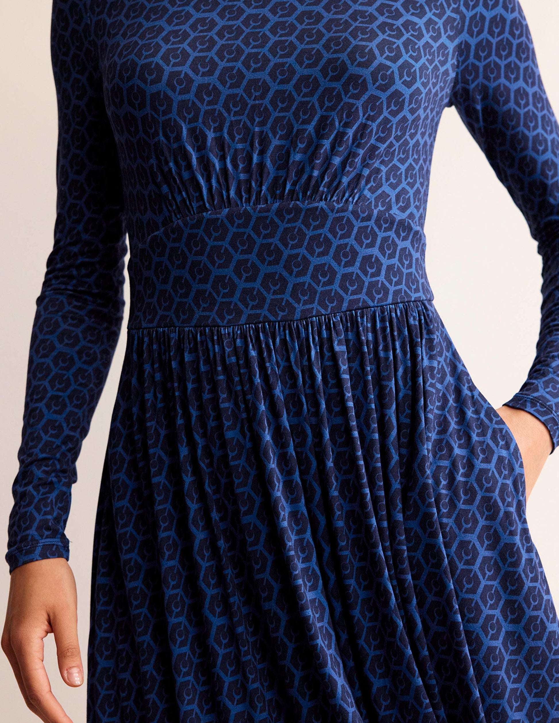 Thea Short Jersey Dress-Atlantic , Reverie Small-2