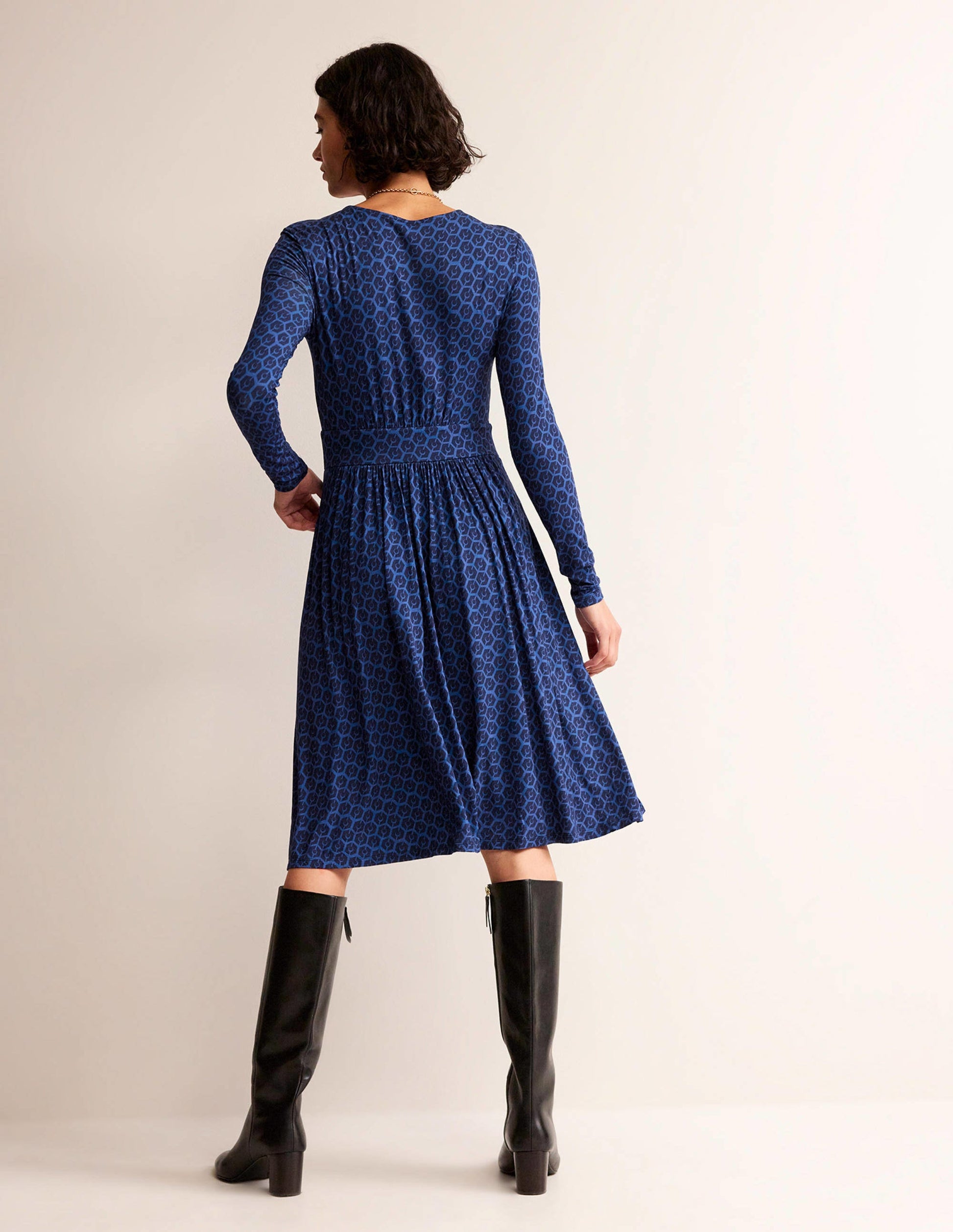 Thea Short Jersey Dress-Atlantic , Reverie Small-3
