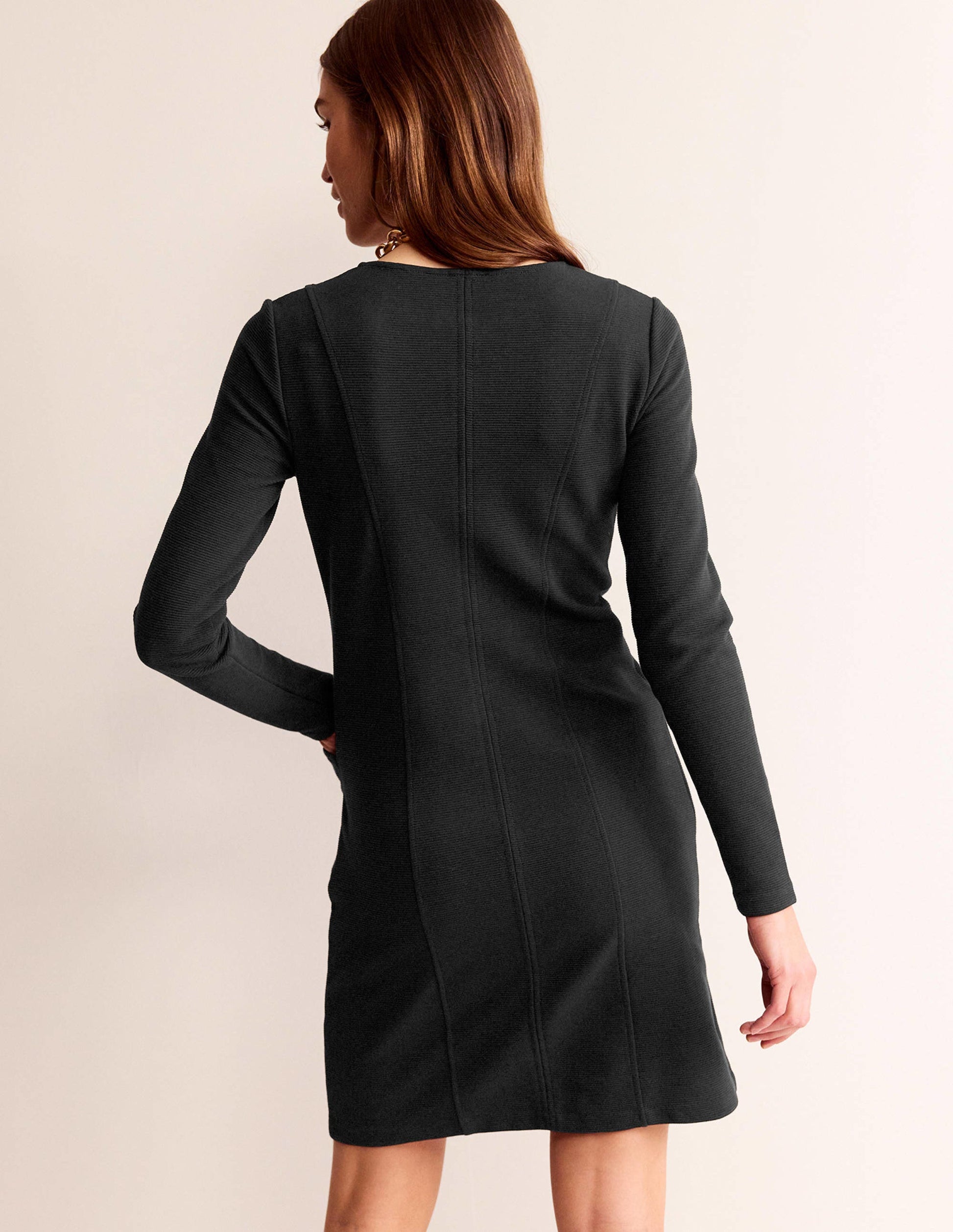 Ellen Ottoman Dress-Black-3