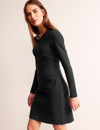 Ellen Ottoman Dress-Black-4
