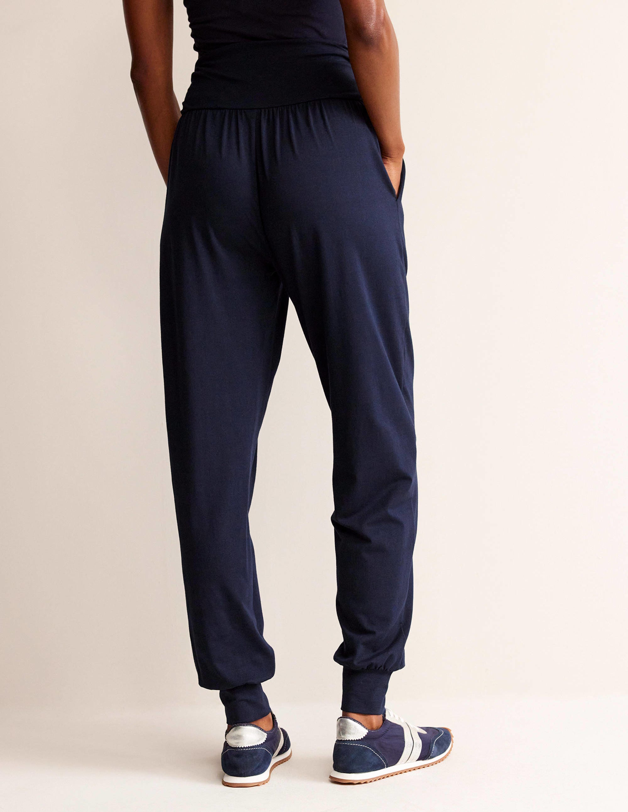 Hareem Jersey Joggers-Navy - Image 3