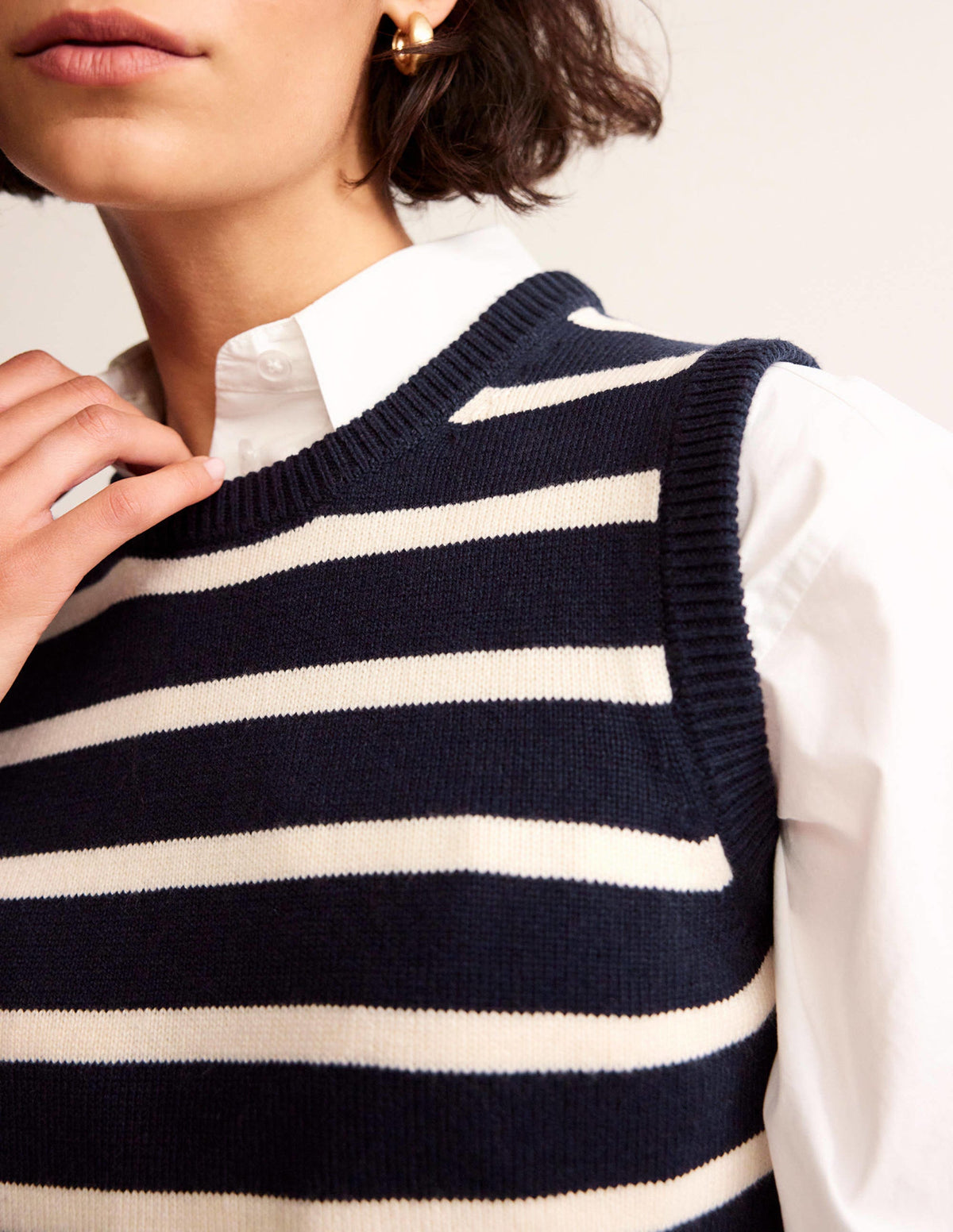 Fiona Tank-Navy and Ivory-2