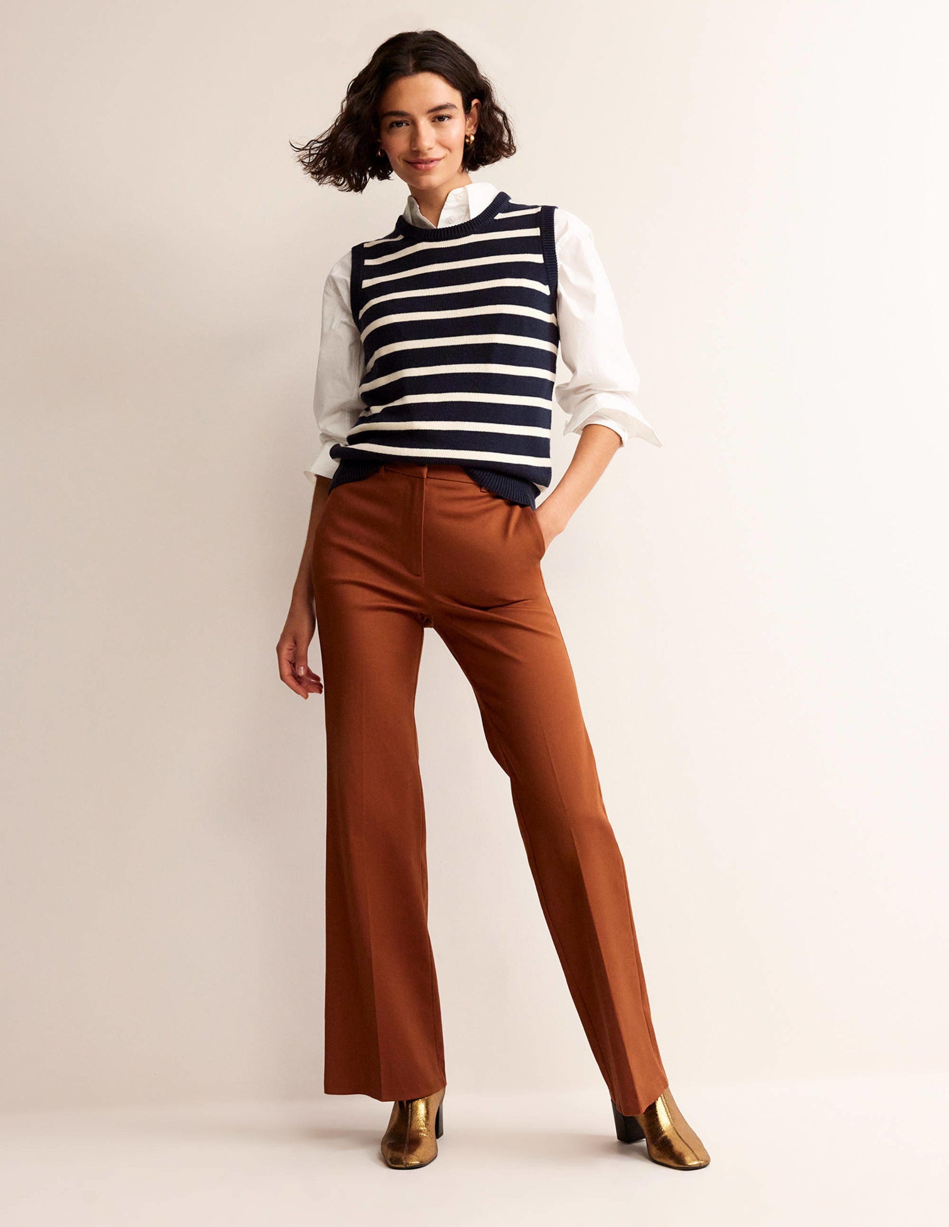 Fiona Tank-Navy and Ivory-4