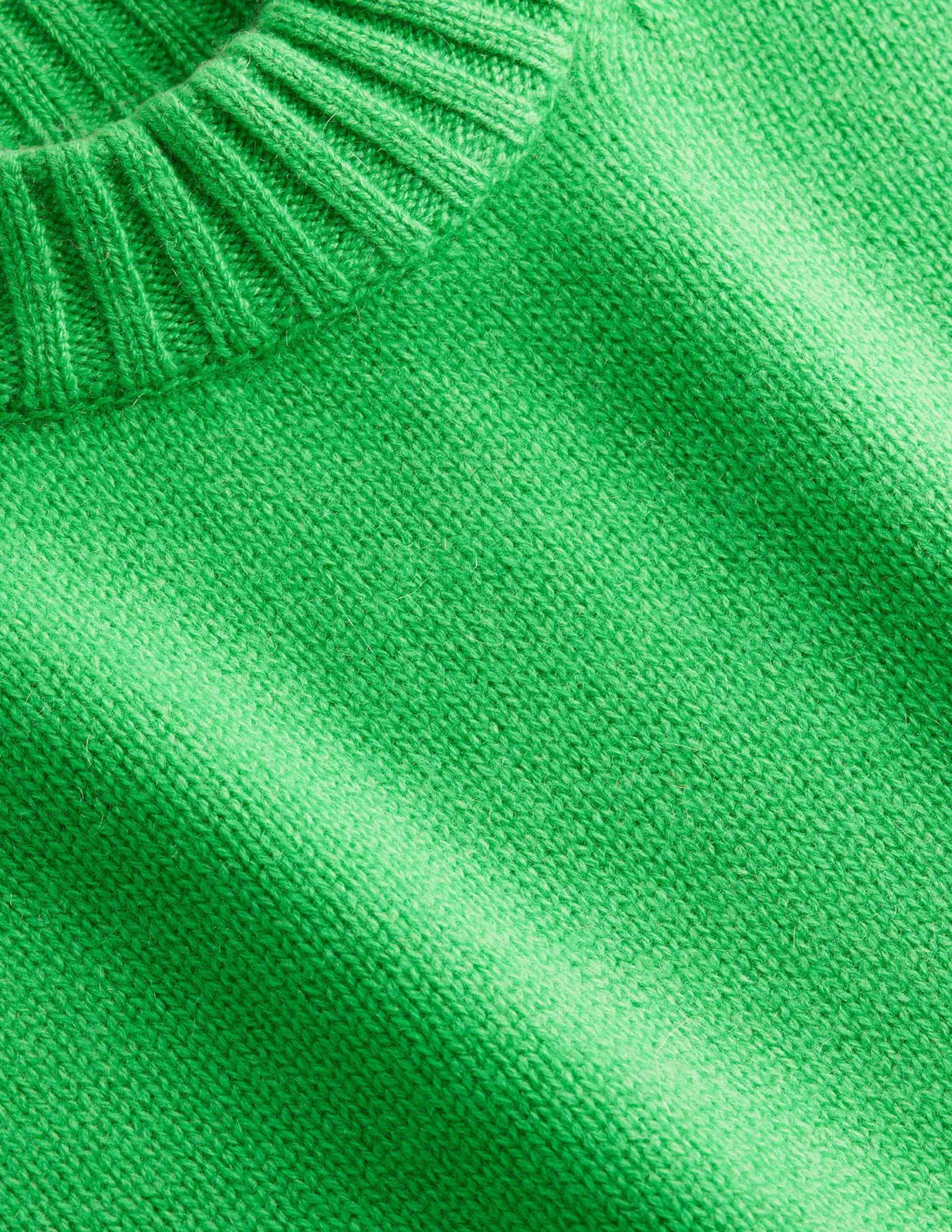 Chunky Cashmere Crew Neck Tank-Pigment Green-7