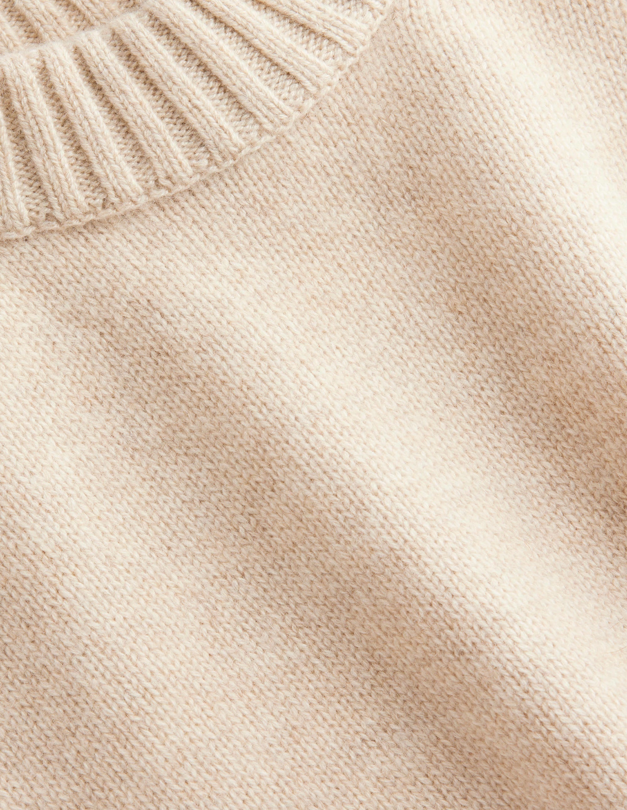 Chunky Cashmere Crew Neck Tank-Oatmeal - Image 6
