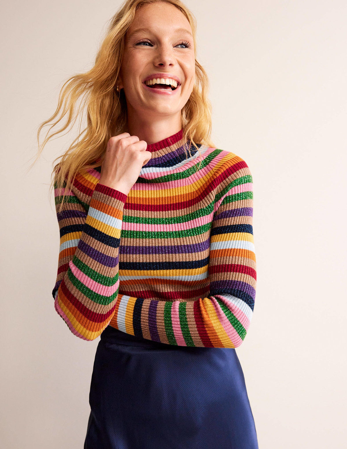 Matilda Sparkle Jumper-Sparkle Multi Stripe - Image 1