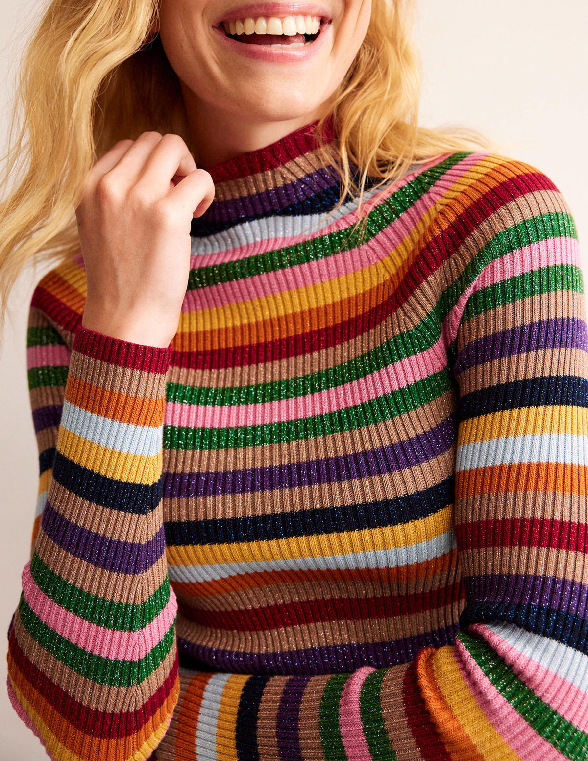 Matilda Sparkle Jumper-Sparkle Multi Stripe - Image 2