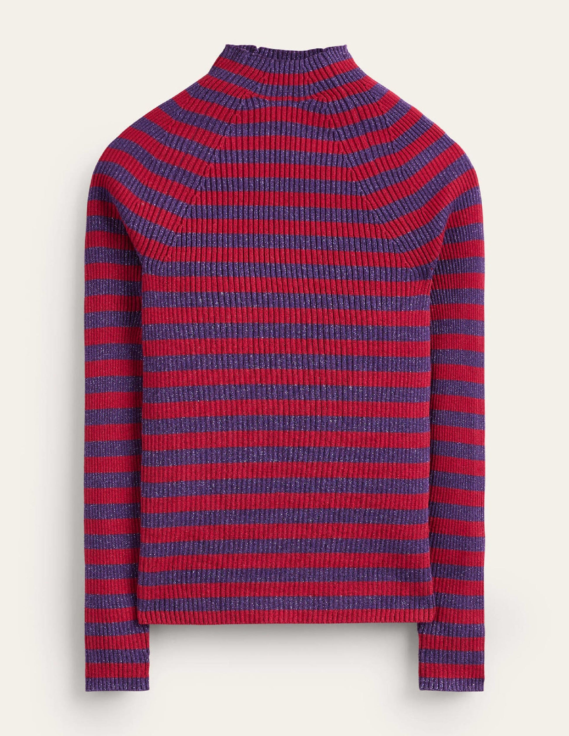 Matilda Sparkle Jumper-Rich Violet and Dark Red-5