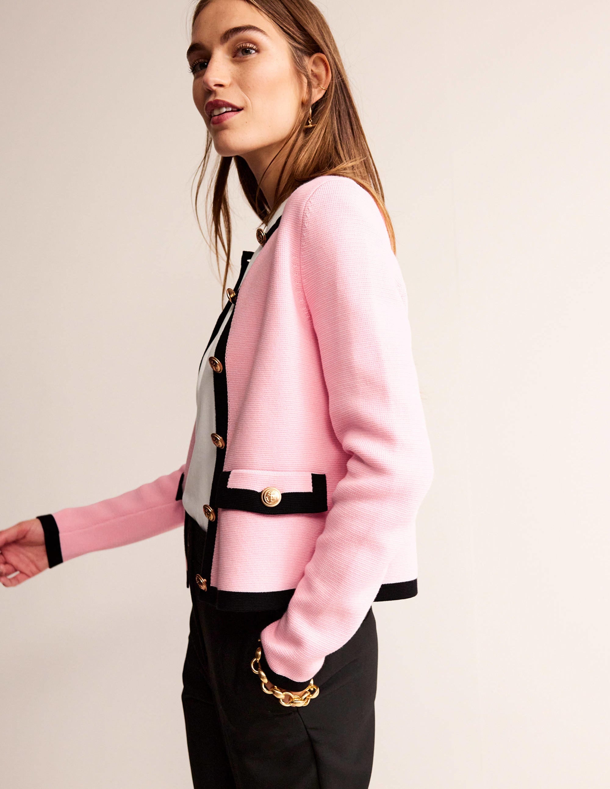 Holly Knitted Jacket-Spring Blossom Pink - Image 5