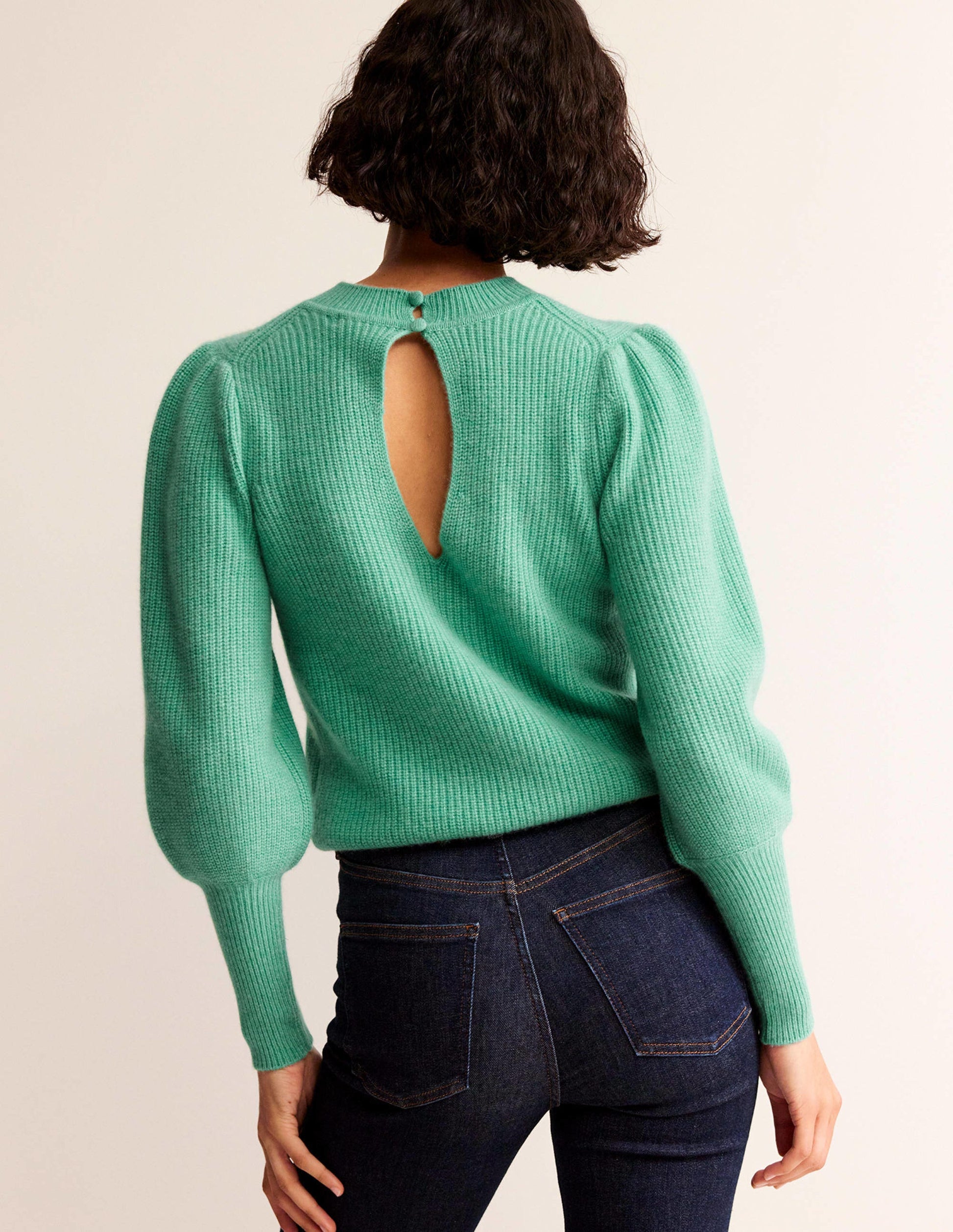 Key-Hole Cashmere Jumper-Indian Ocean-3