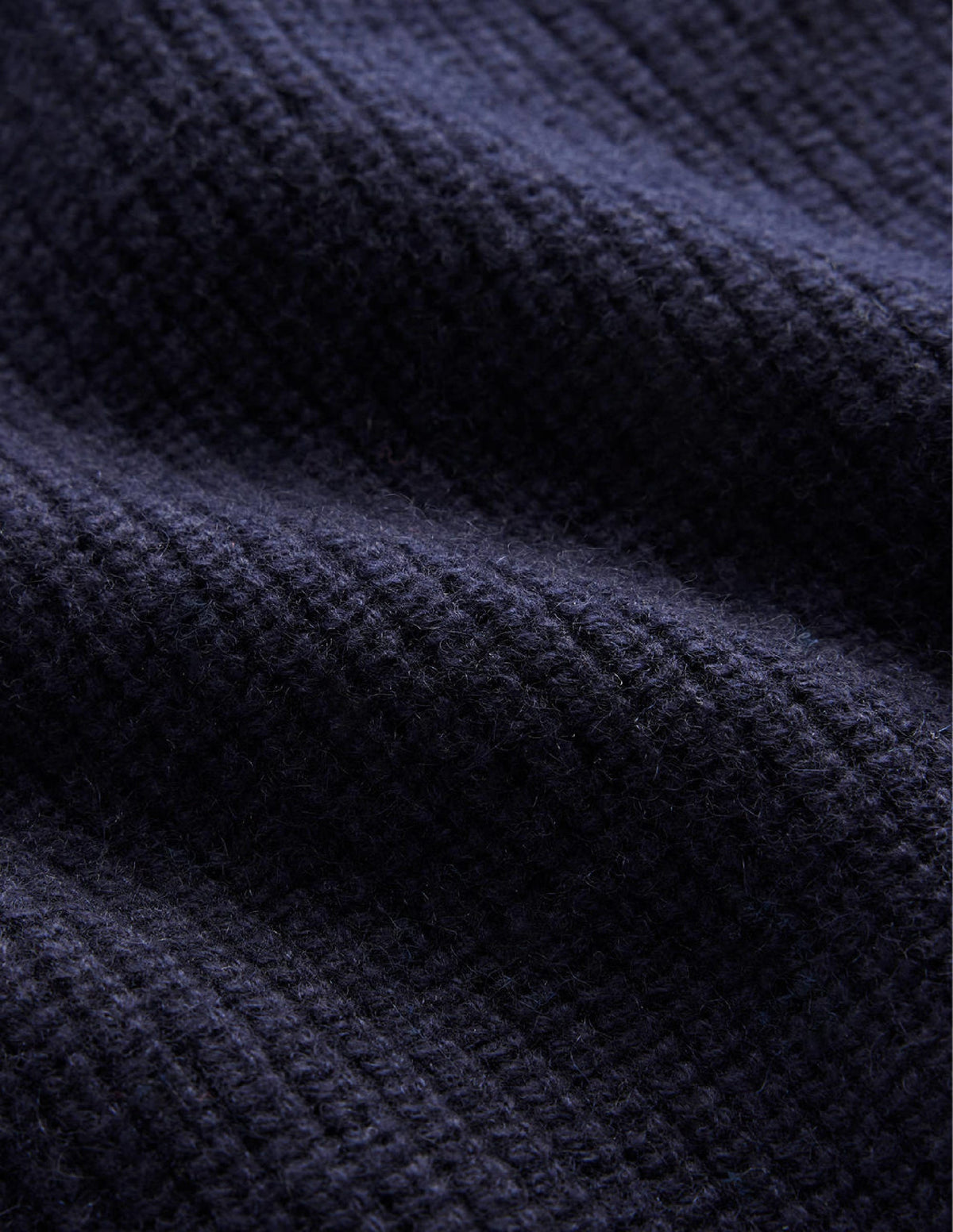 Key-Hole Cashmere Jumper-Navy - Image 6