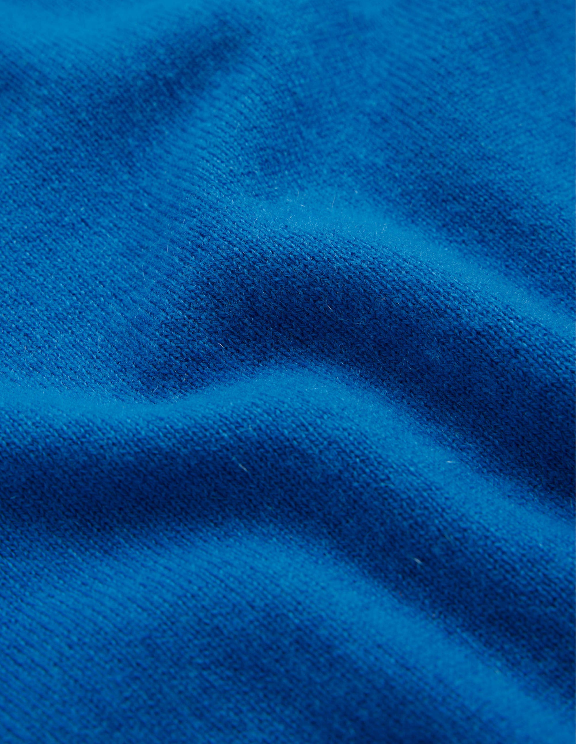Eva Cashmere Crew Neck Jumper-Cyan - Image 7