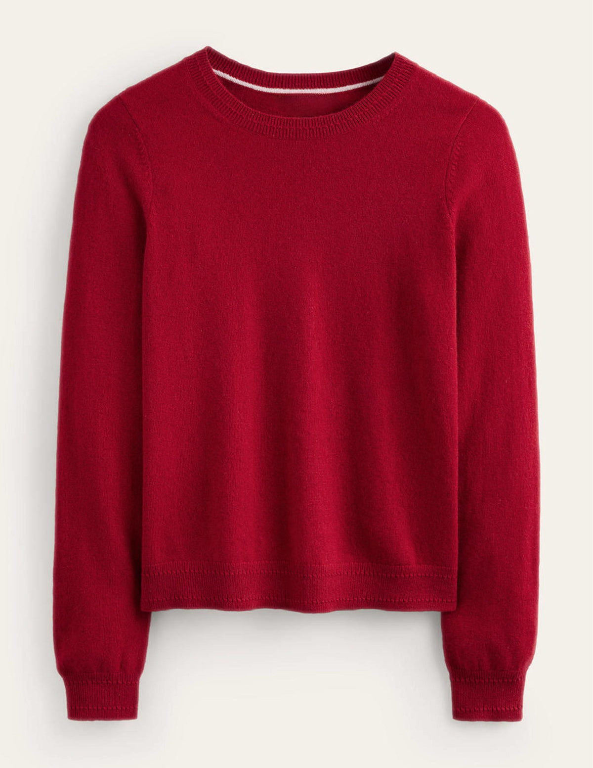 Eva Cashmere Crew Neck Jumper-Salsa-6