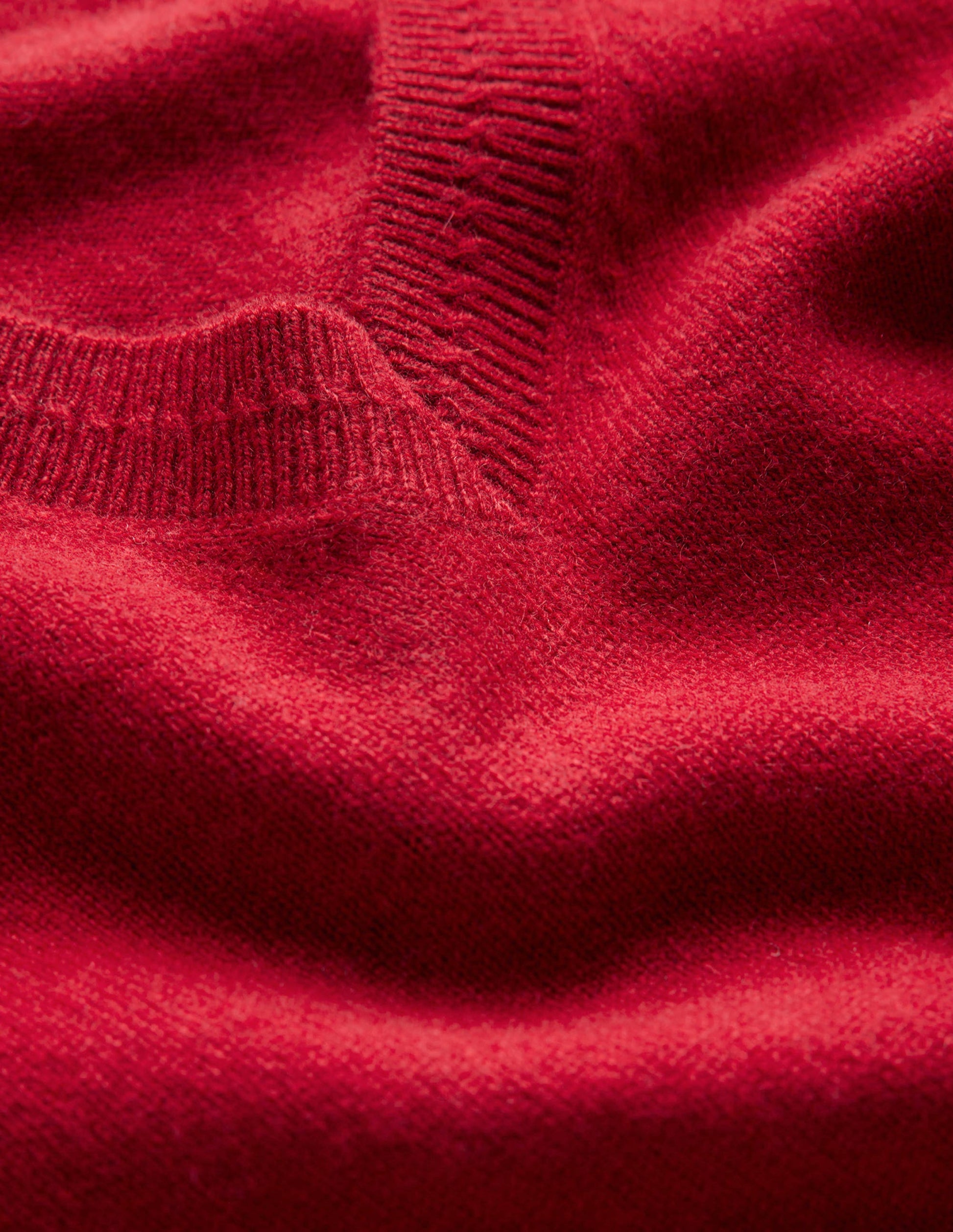 Eva Cashmere V-neck Jumper-Salsa-6