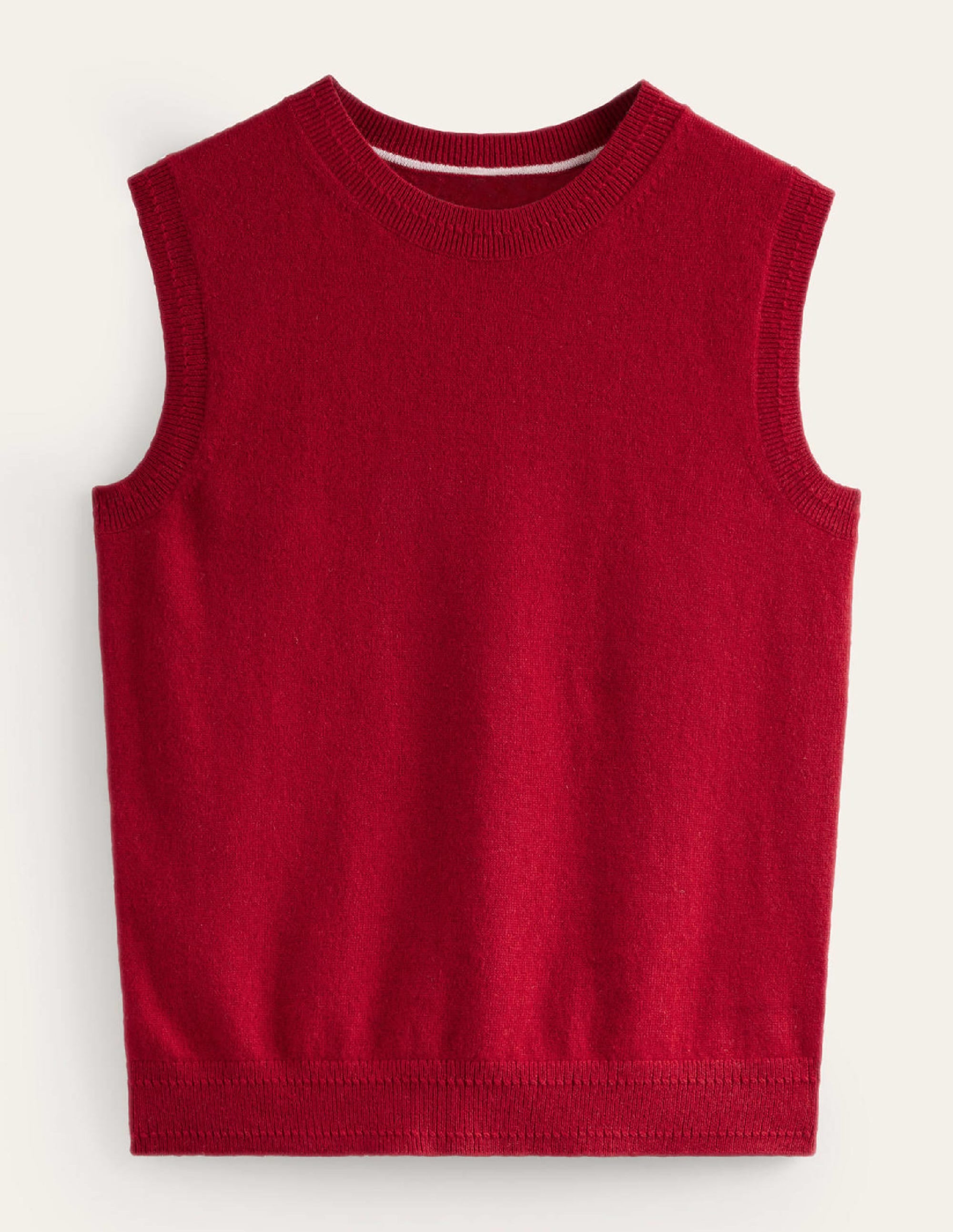 Eva Cashmere Tank-Salsa - Image 5