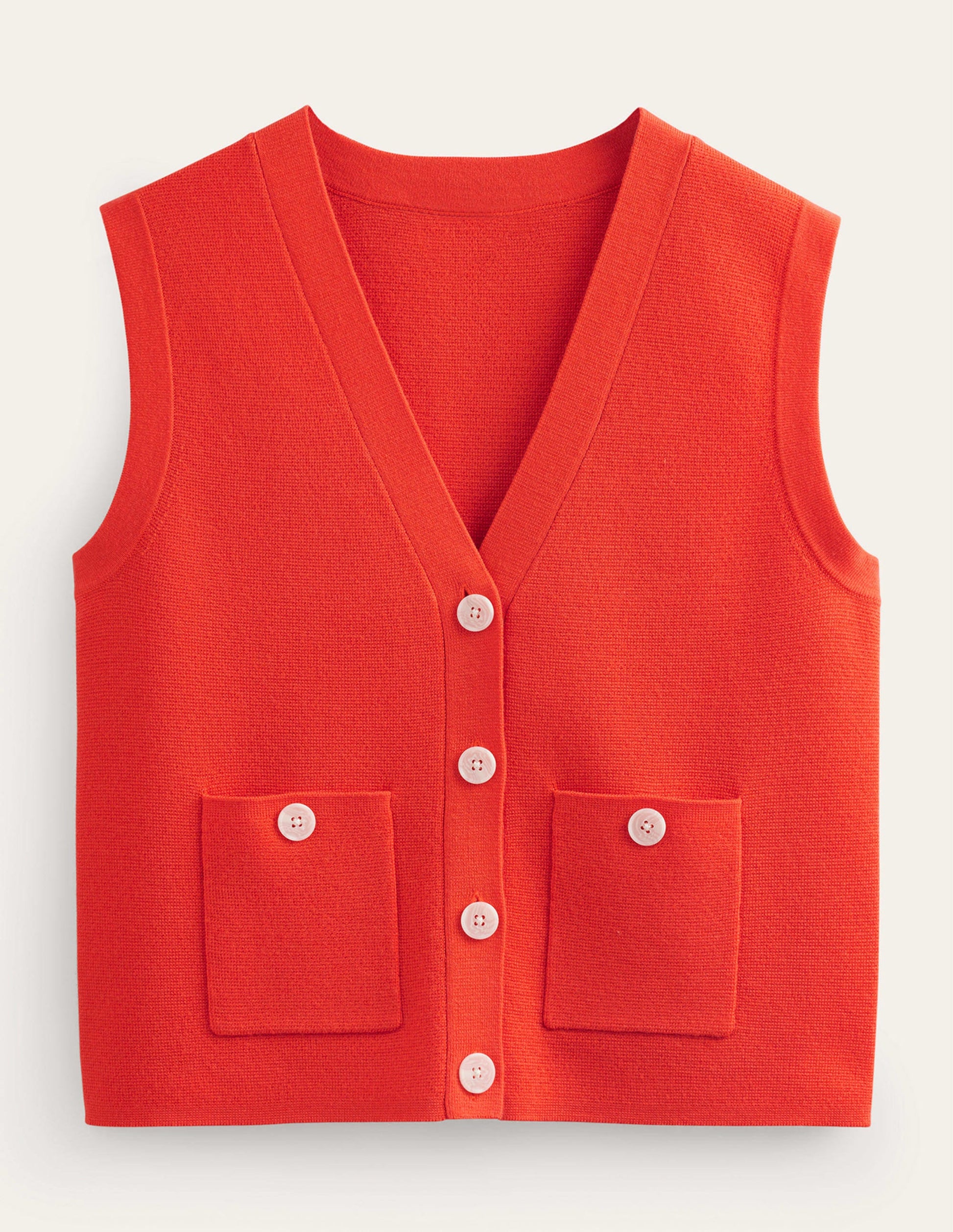 Cardigan Tank-Fiesta Orange-5