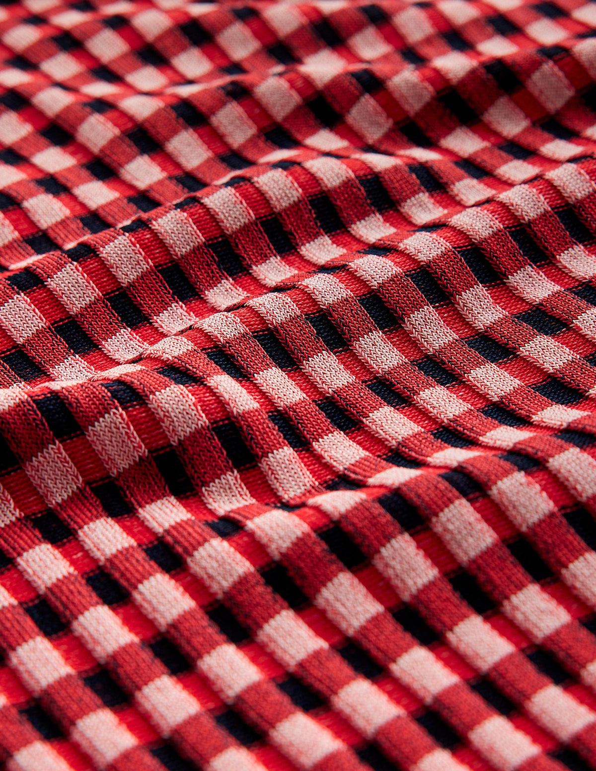 Fitted Check Jumper-Hot Pepper, Marshmallow-6