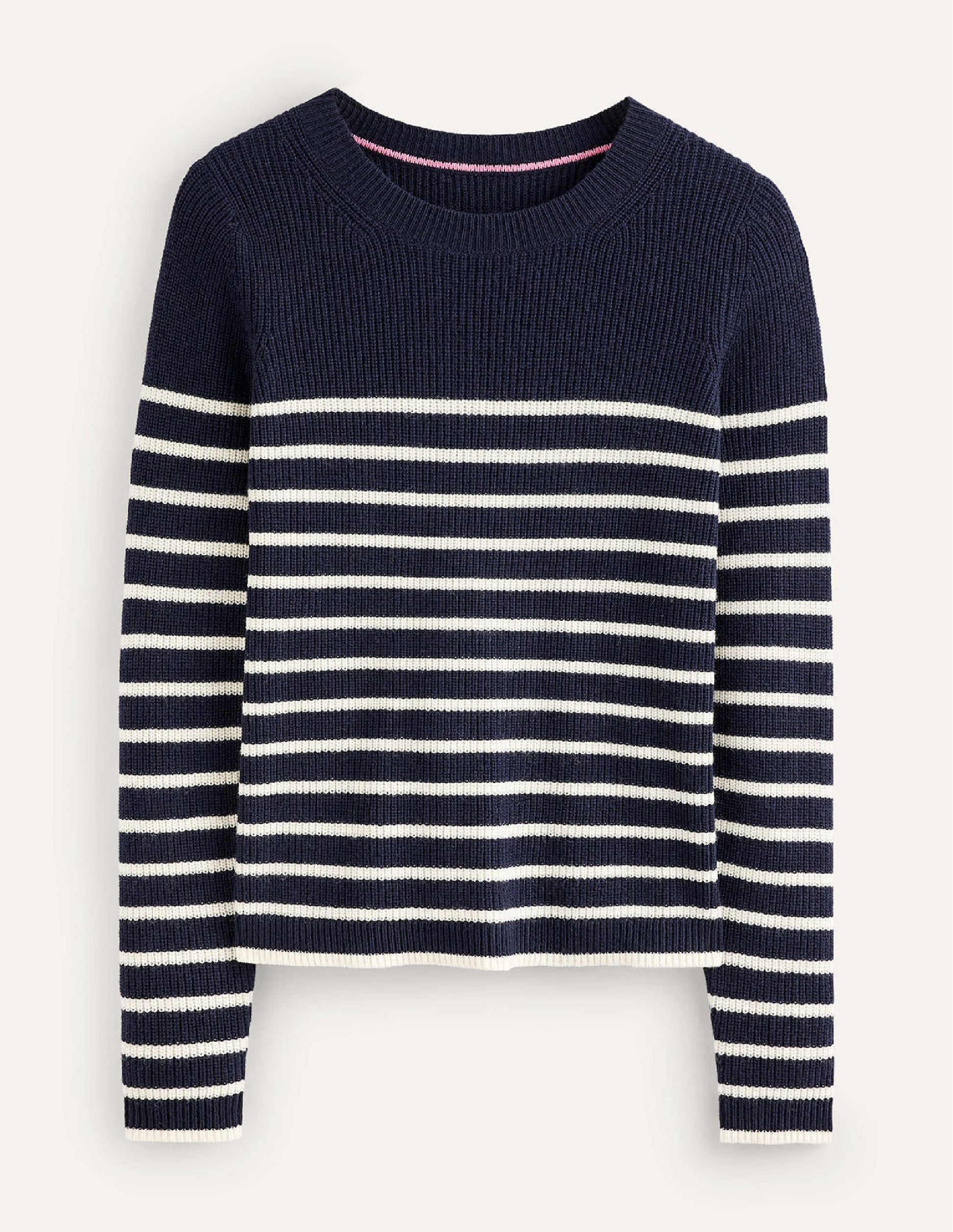 Francesca Stripe Jumper-Navy and Ivory Stripe-6