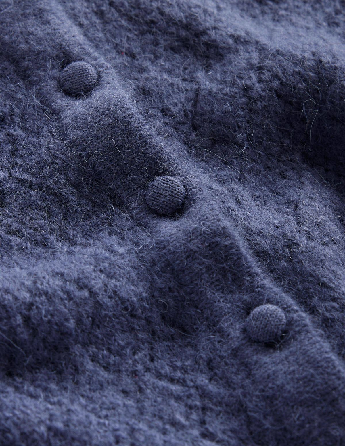 Fluffy Henley Pointelle Jumper-Nightshadow Blue - Image 6