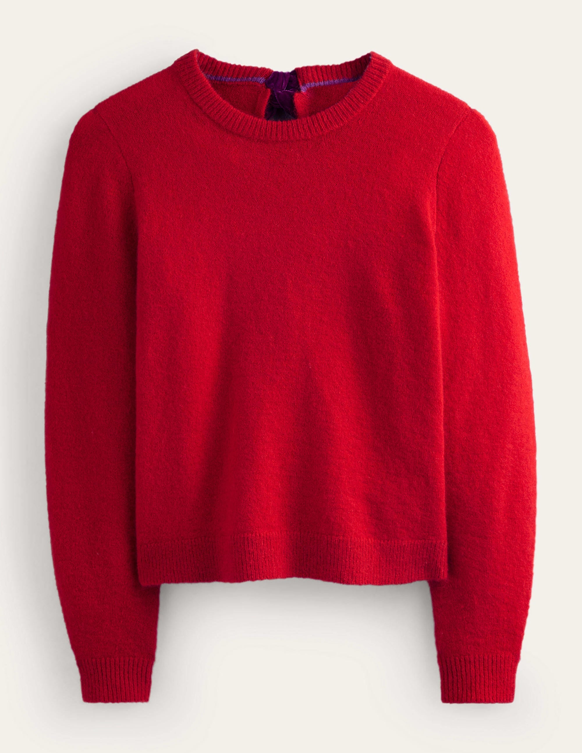 Fluffy Bow Back Jumper-Hot Pepper - Image 5