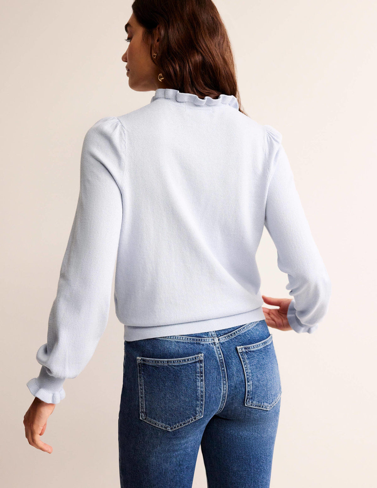 Ruffle-Neck Cardigan-Opal-3
