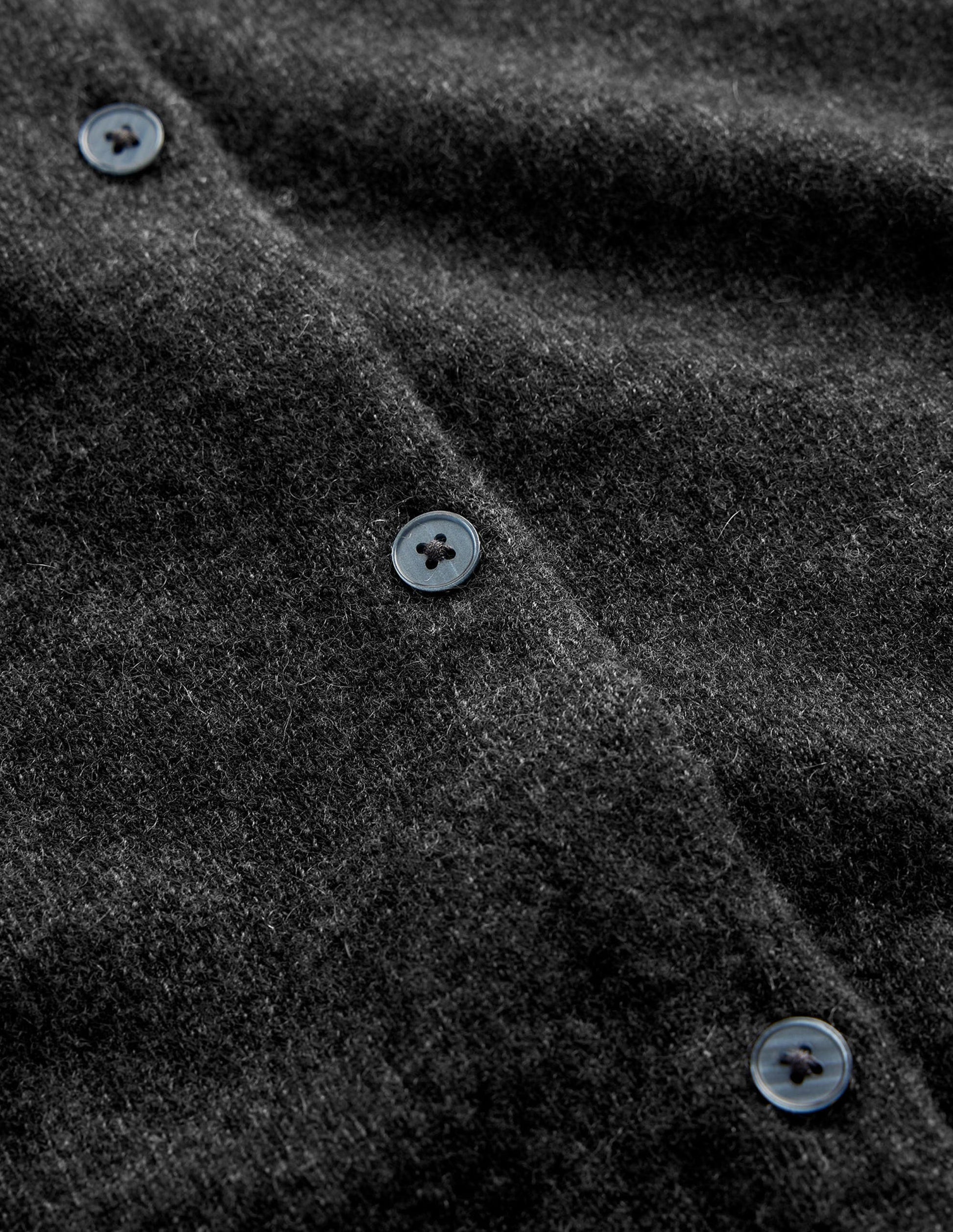 Eva Cashmere Crew Cardigan-Charcoal Melange-6