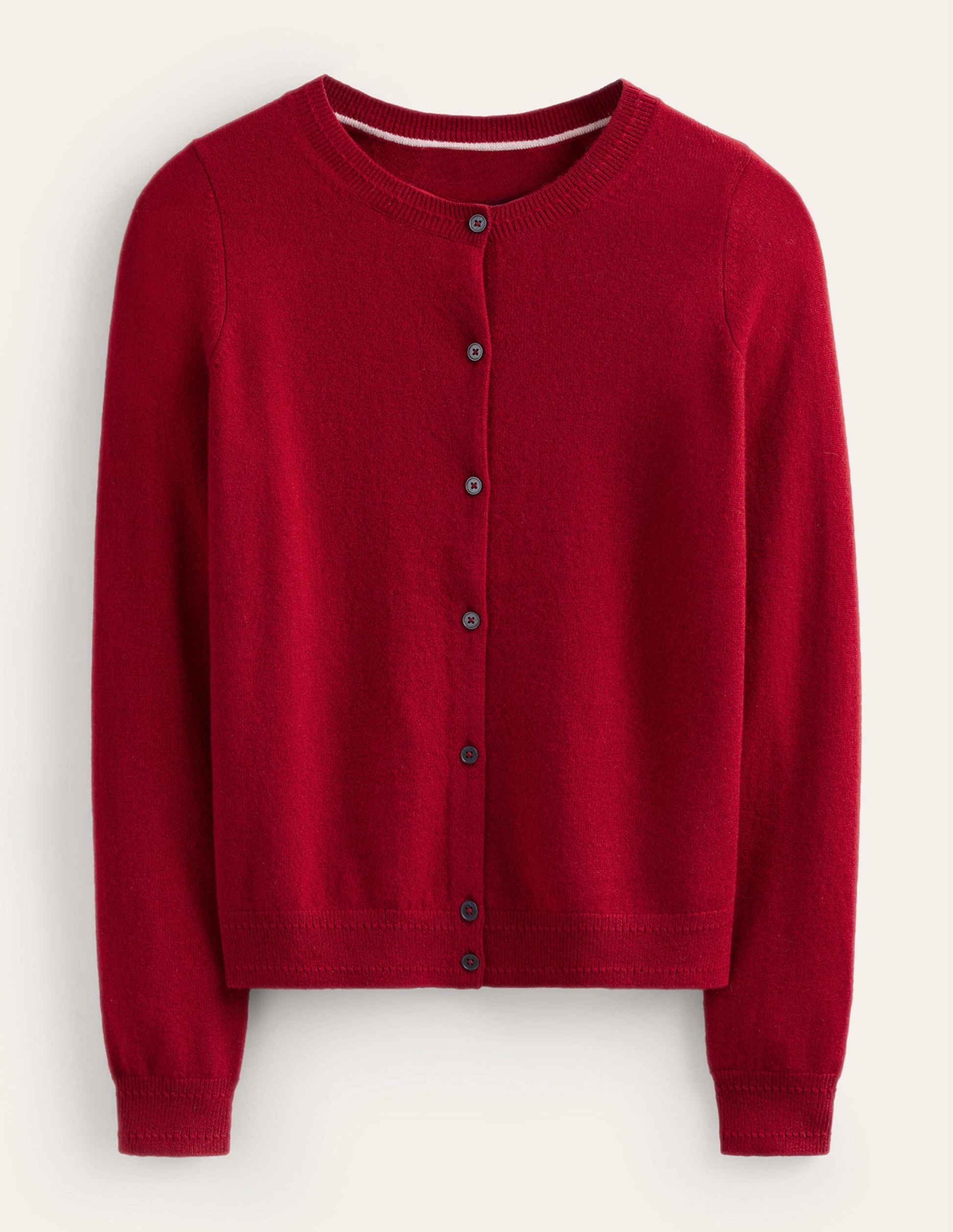 Eva Cashmere Crew Cardigan-Salsa-5