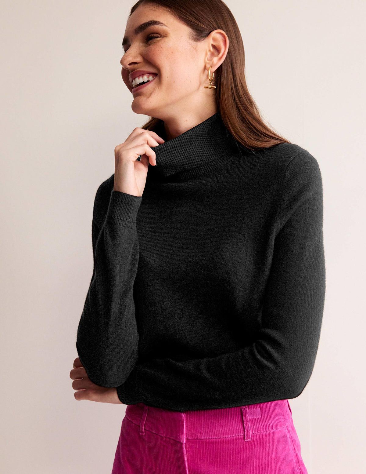 Eva Cashmere Jumper-Black - Image 4