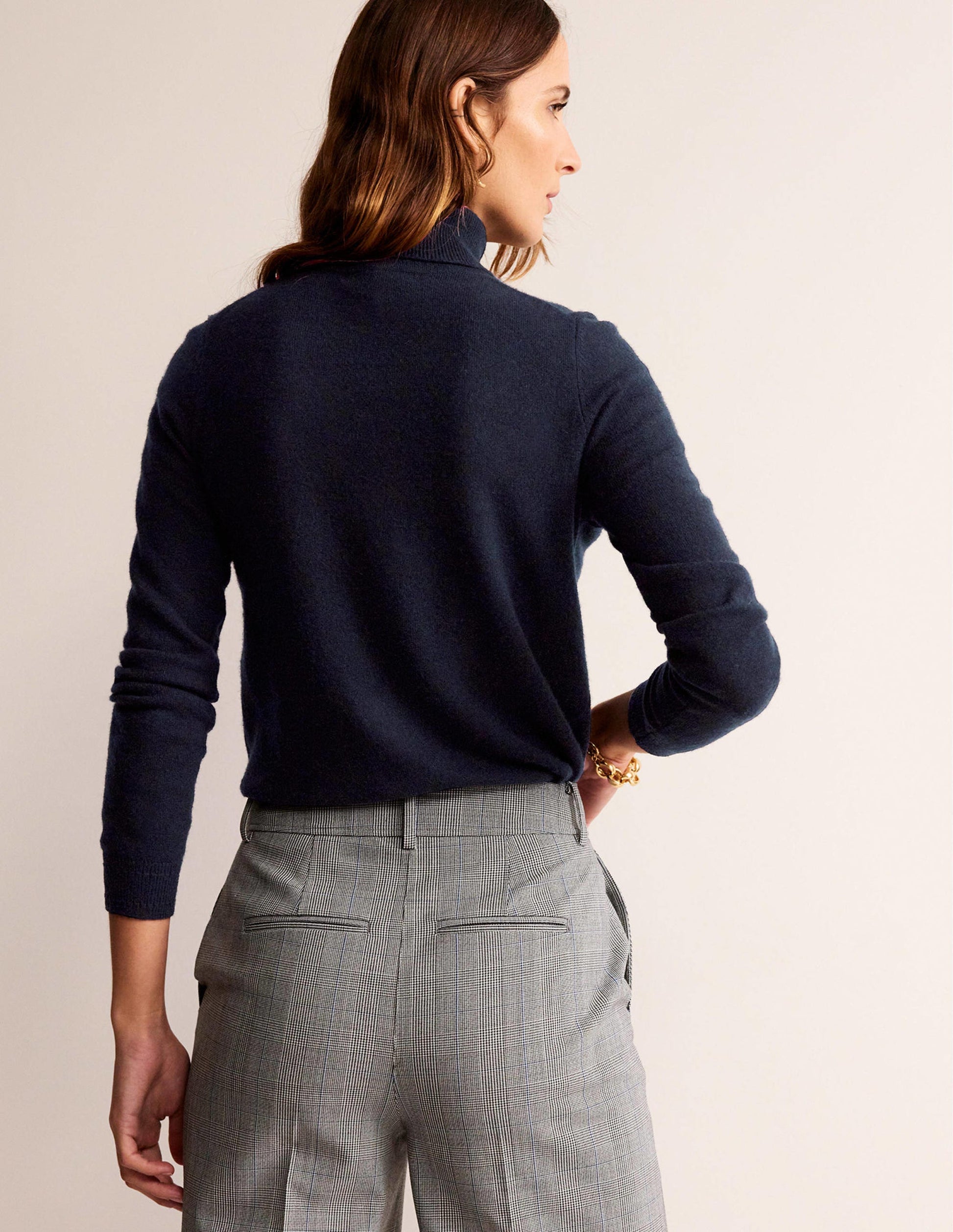 Eva Cashmere Jumper-Navy-3