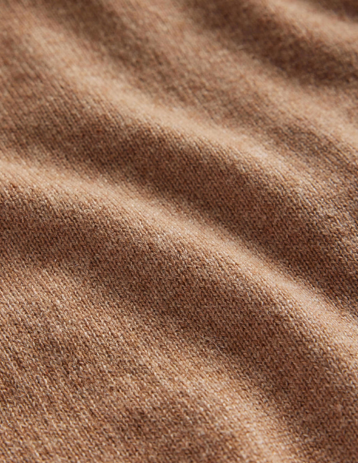 Eva Cashmere Roll-Neck Jumper-Camel Melange - Image 6