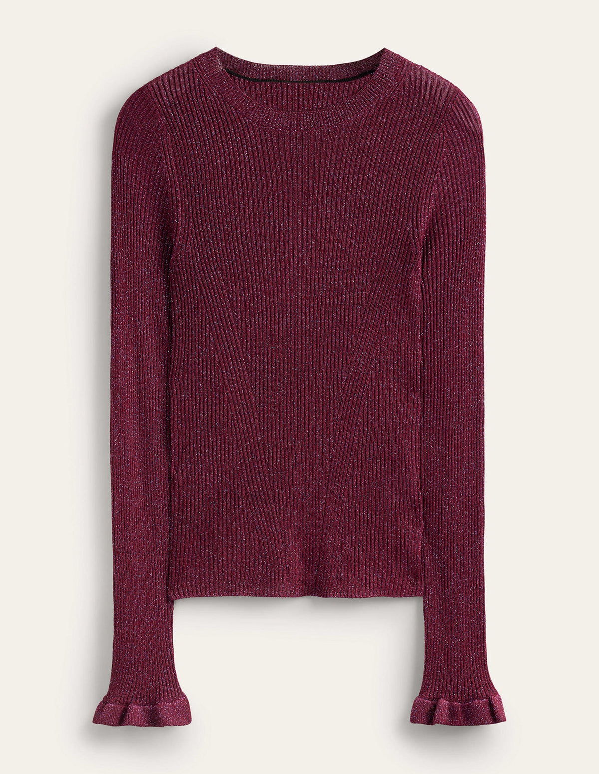 Sparkle Rib Party Jumper-Damson Berry-5