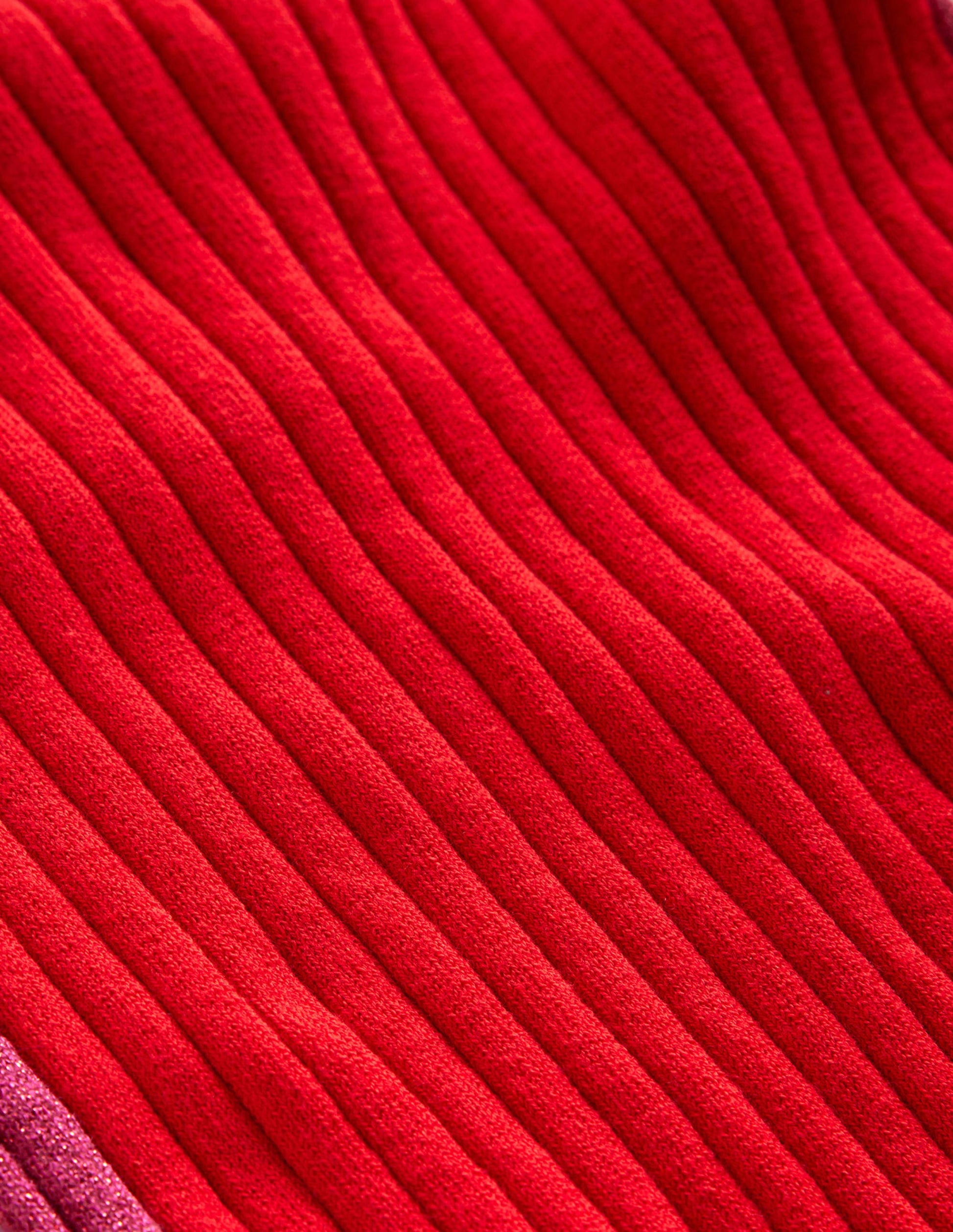 Isodora Ribbed Jumper-Brilliant Red-7