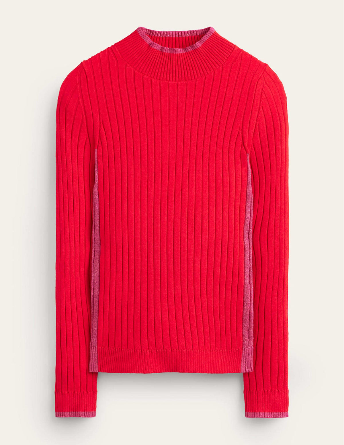 Isodora Ribbed Jumper-Brilliant Red-6
