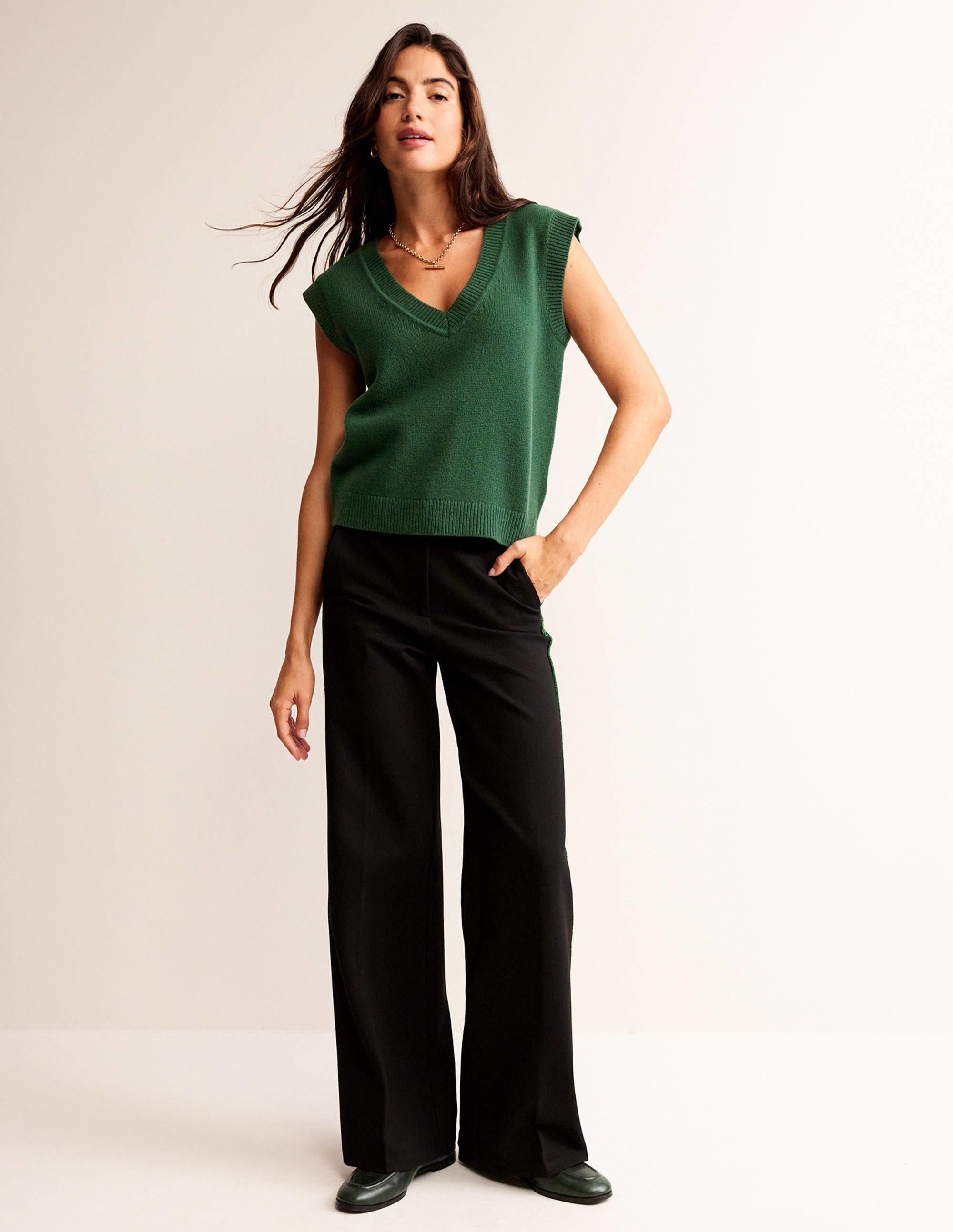 Olivia Merino Tank-Chatsworth Green - Image 4