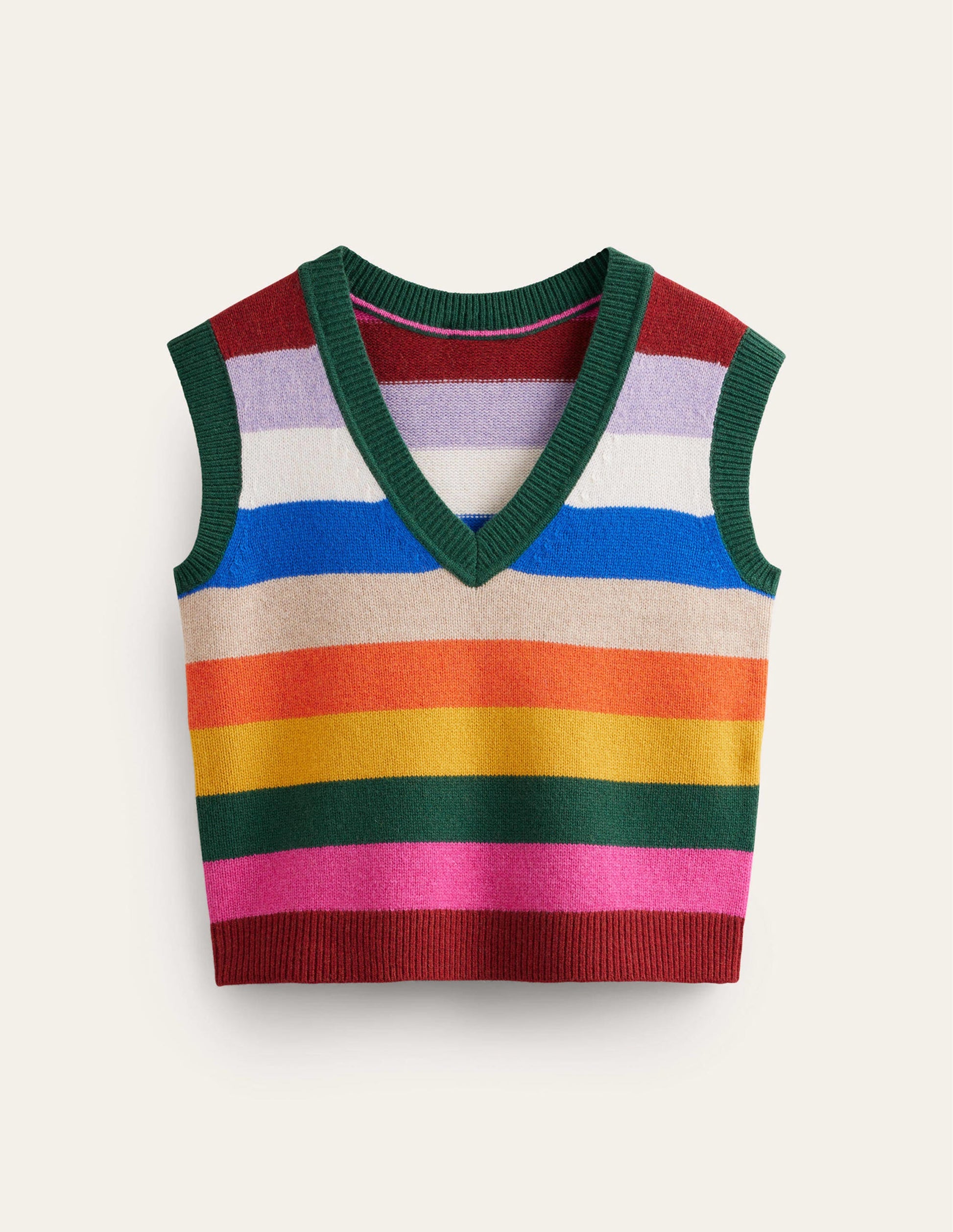 Olivia Merino Tank-Rainbow Multistripe-5