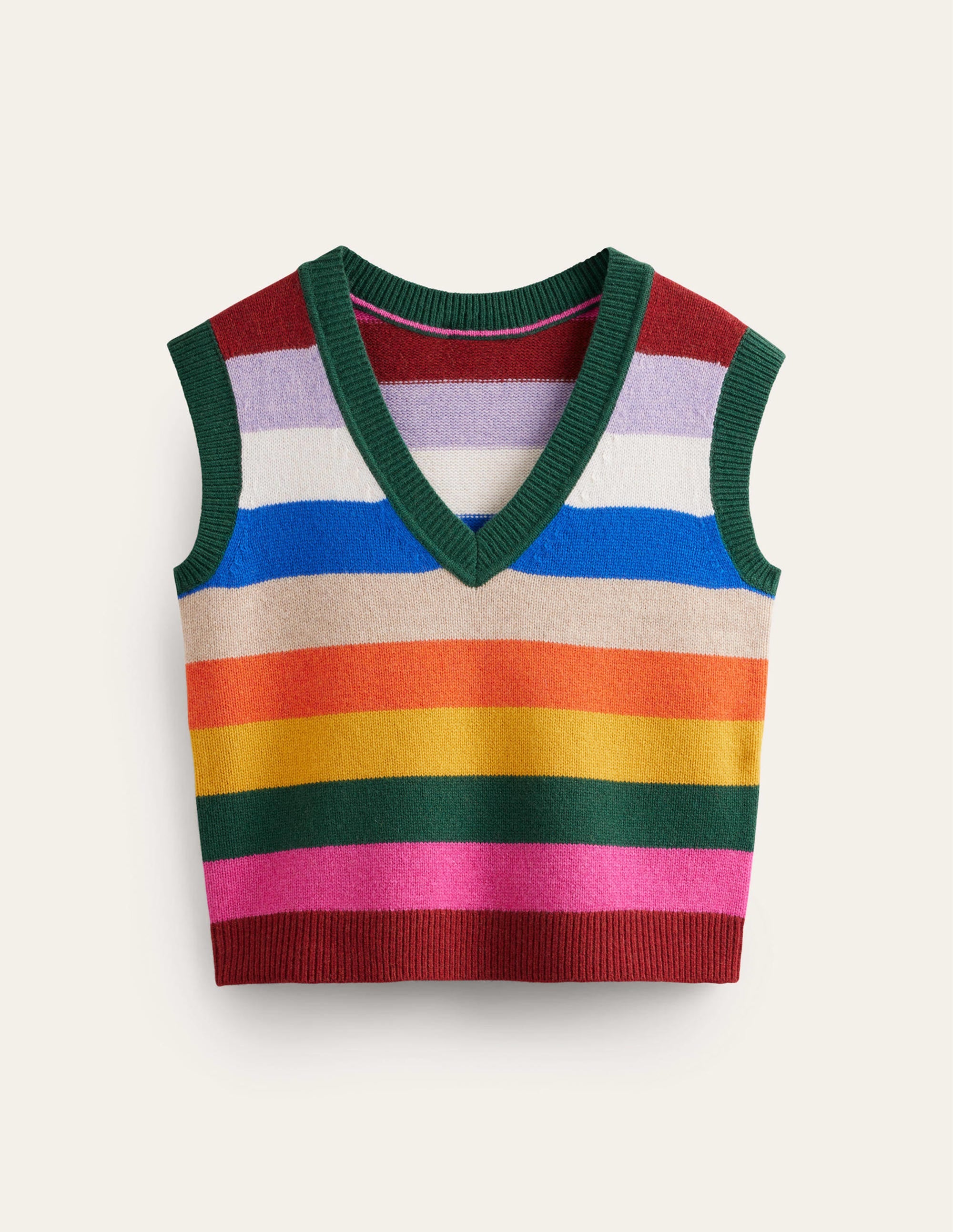 Olivia Merino Tank-Rainbow Multistripe - Image 5