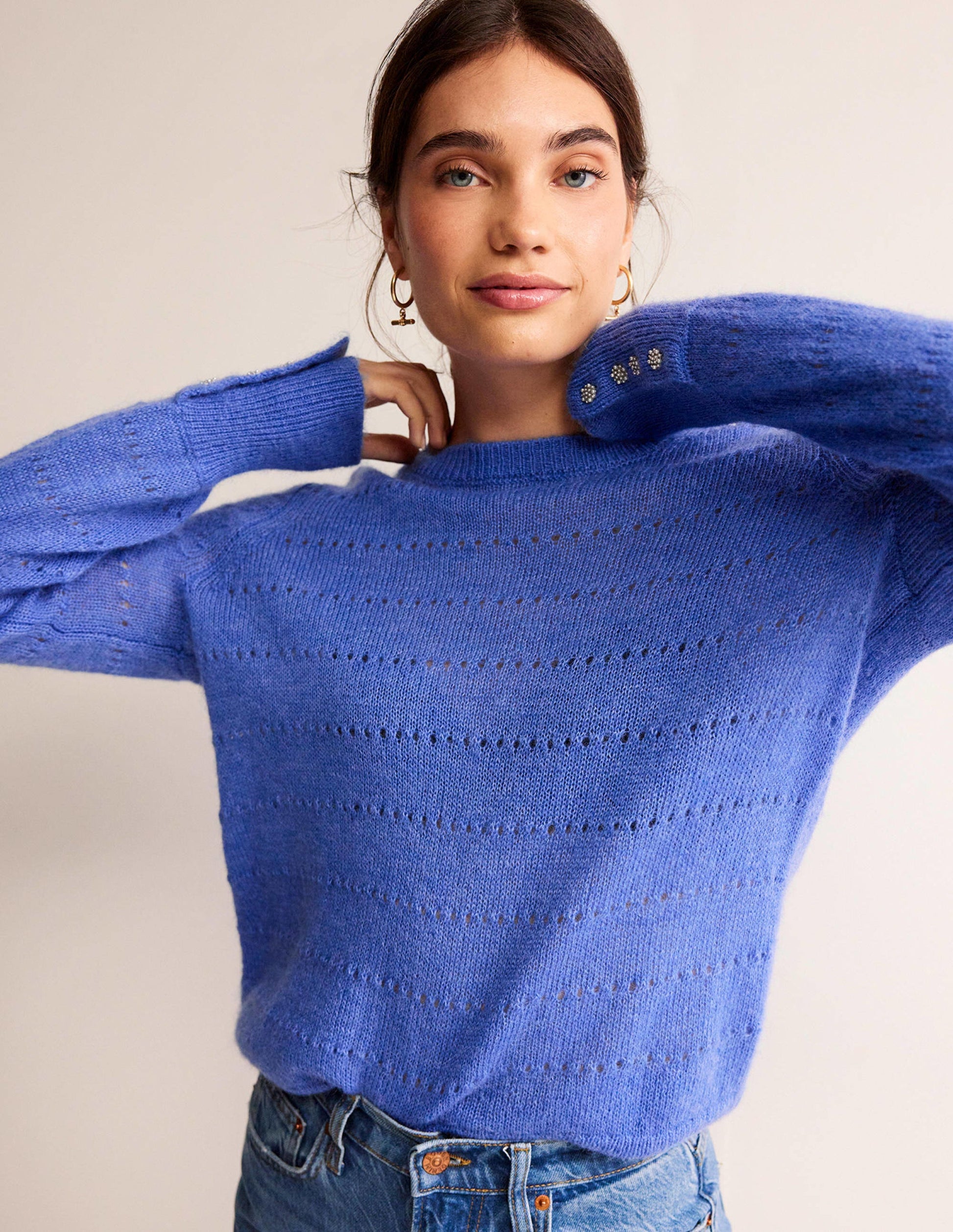Fluffy Textured Jumper-Meadow Spring-1