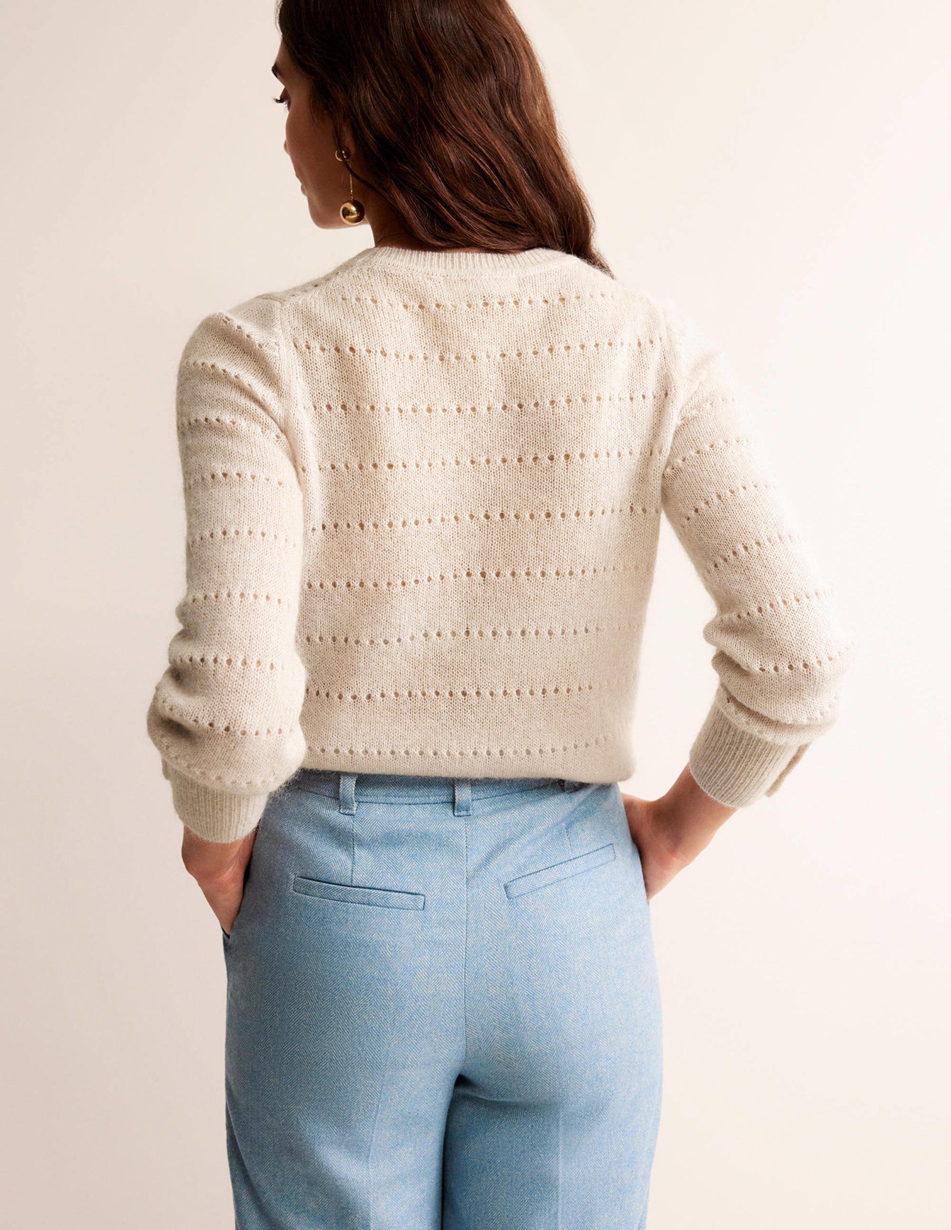 Fluffy Textured Jumper-Vanilla-3